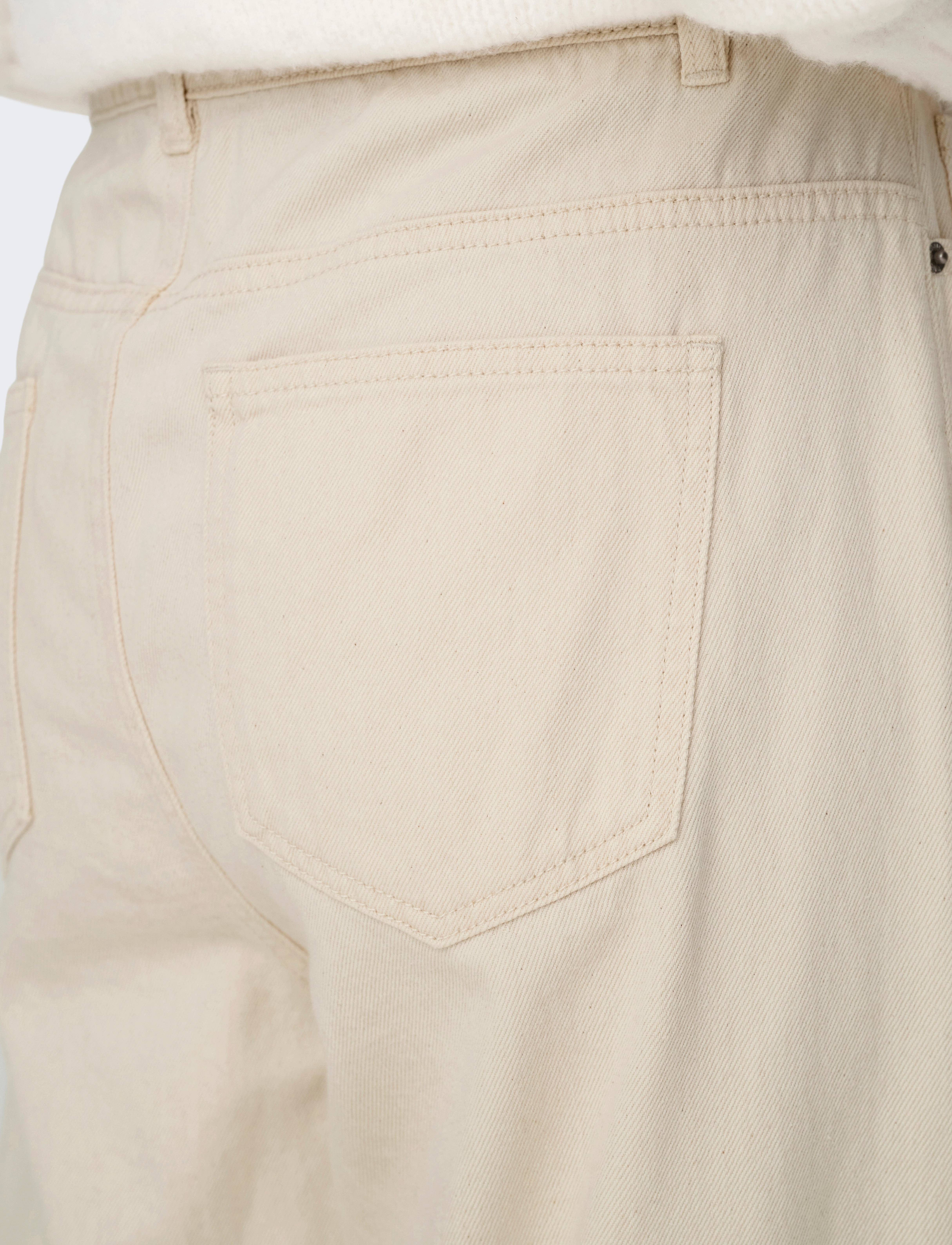 ONLY - ONLSILLA MW WIDE STRING PANT CC PNT - ecru - 5