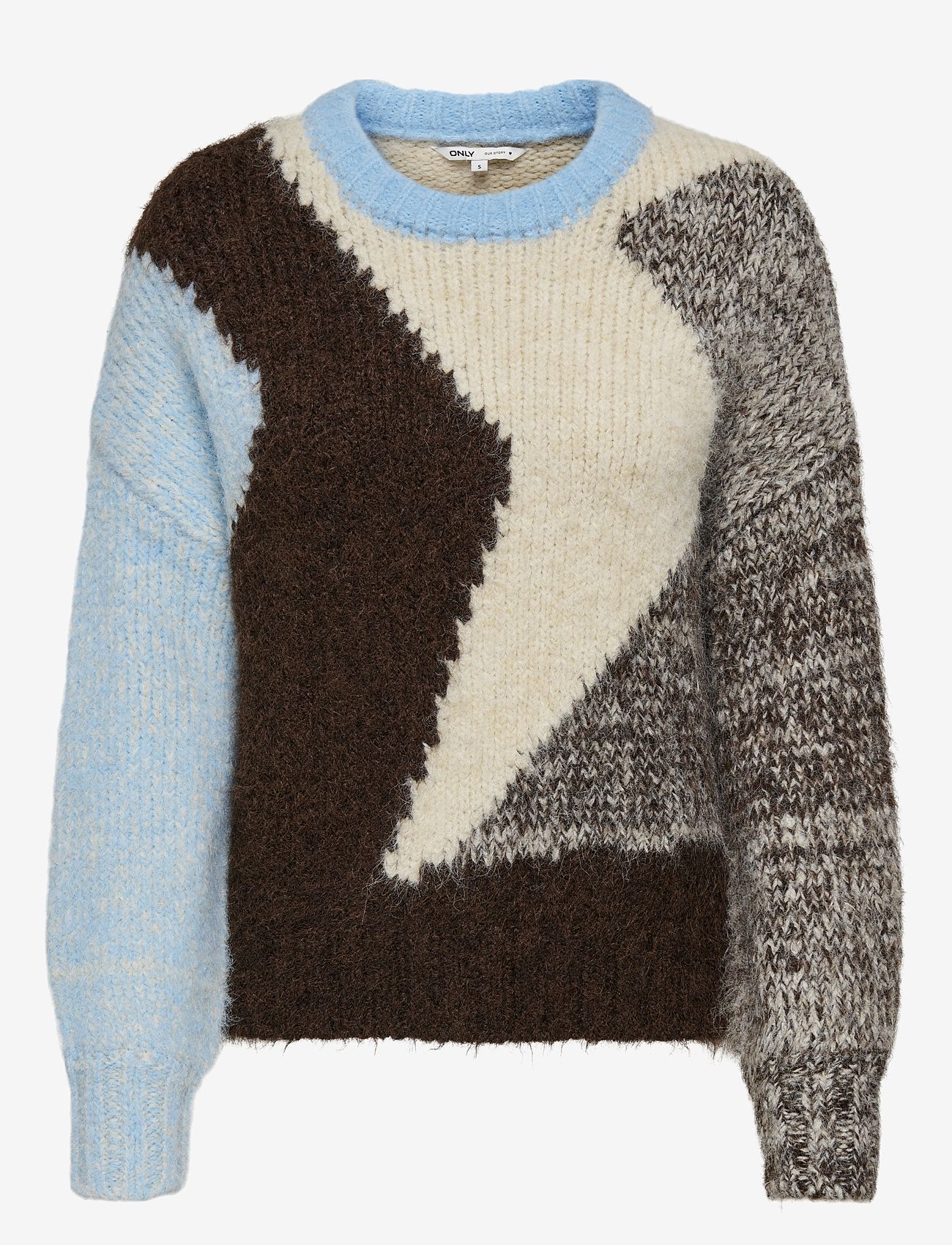 ONLY - ONLSANTOS LIFE LS O-NECK PRM KNT - sviitrid - dusk blue - 0