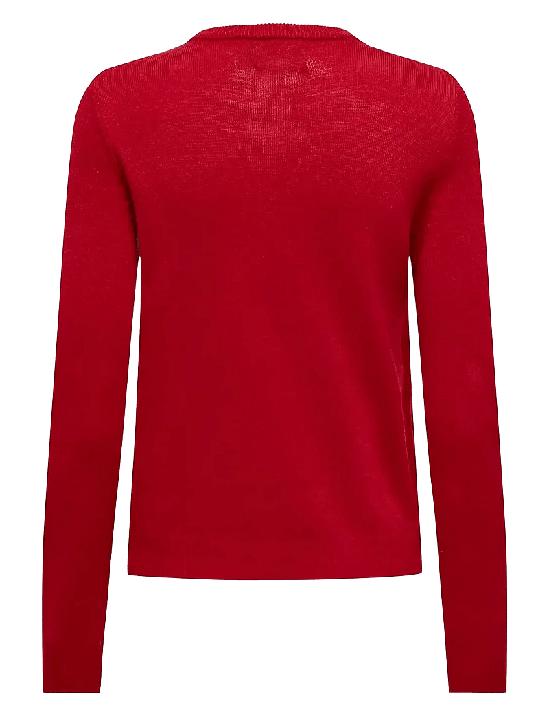 ONLY - ONLXMAS LS O-NECK MIX DETAIL BOX KNT - pullover - chili pepper - 1