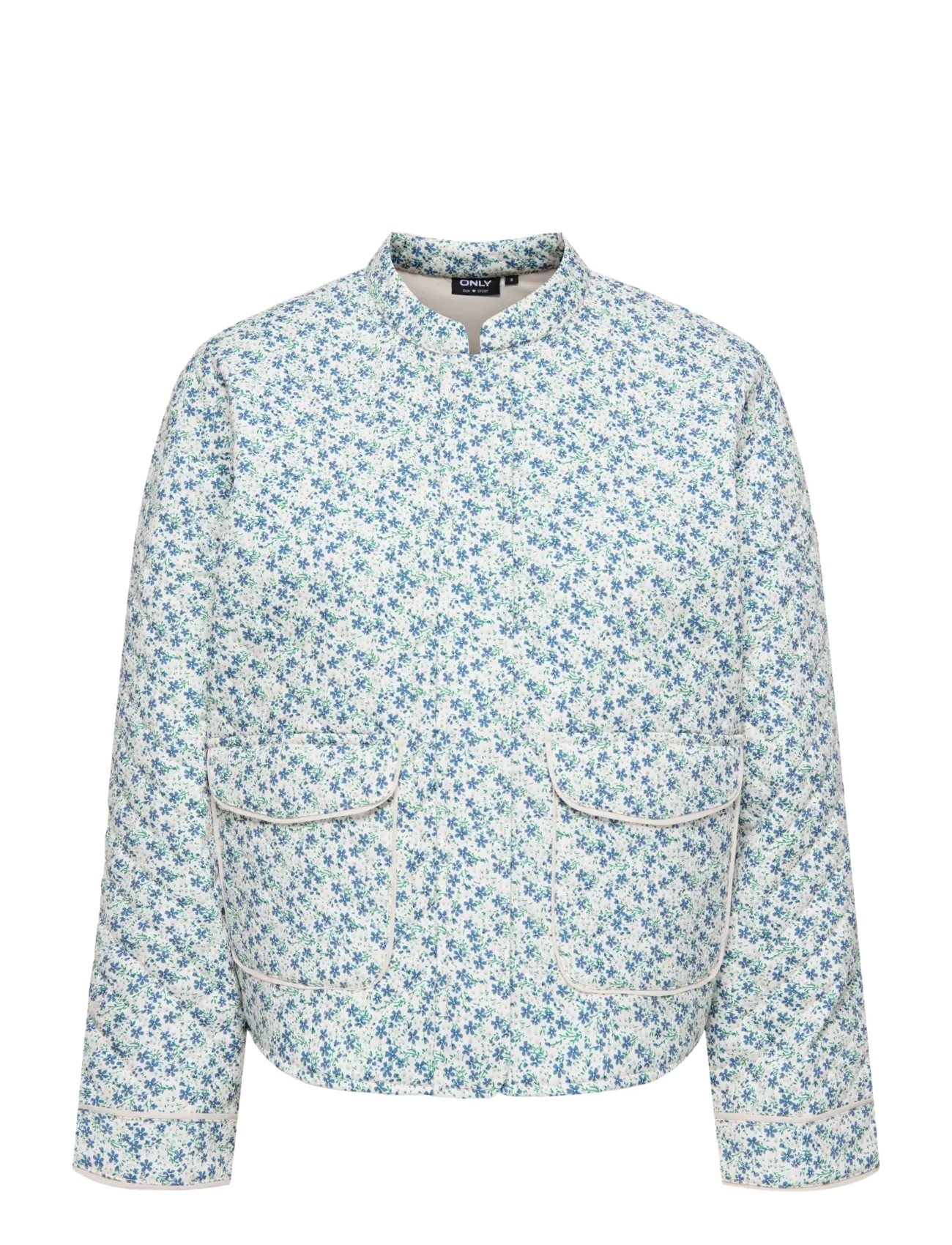 ONLY ONLHALLIE QUILTED JACKET OTW NOOS - Laveste priser - CLOUD DANCER / blue