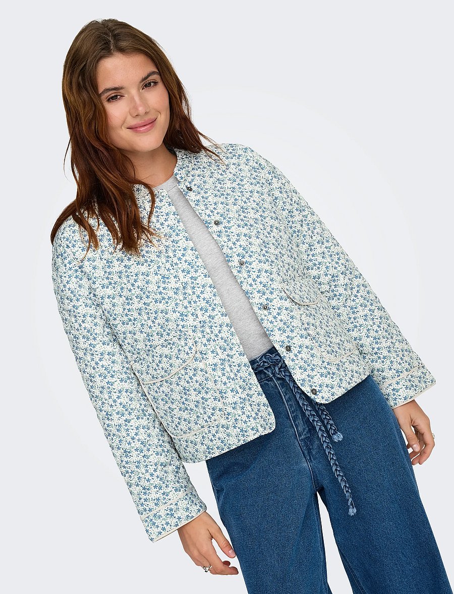 ONLY - ONLHALLIE QUILTED JACKET OTW NOOS - vinterjakker - cloud dancer - 5
