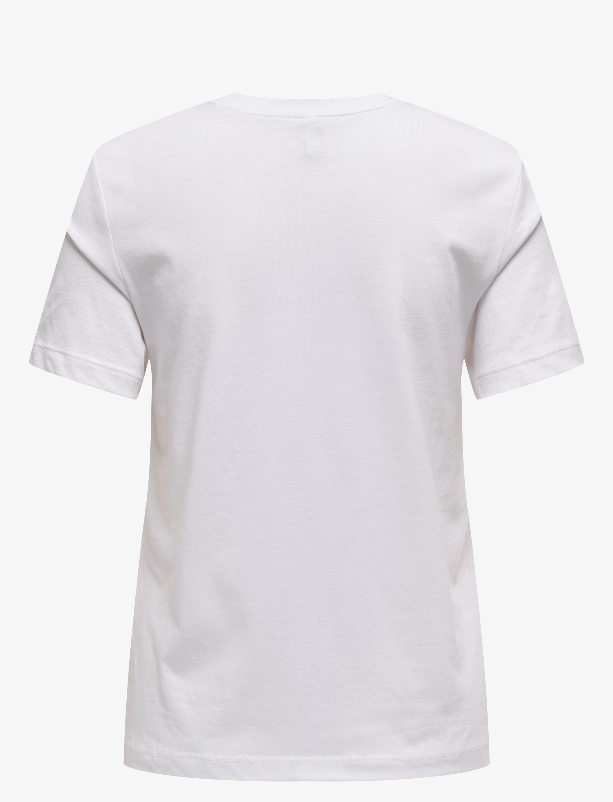 ONLY - ONLEMMA REG S/S LADY TOP JRS - t-shirts - bright white - 1
