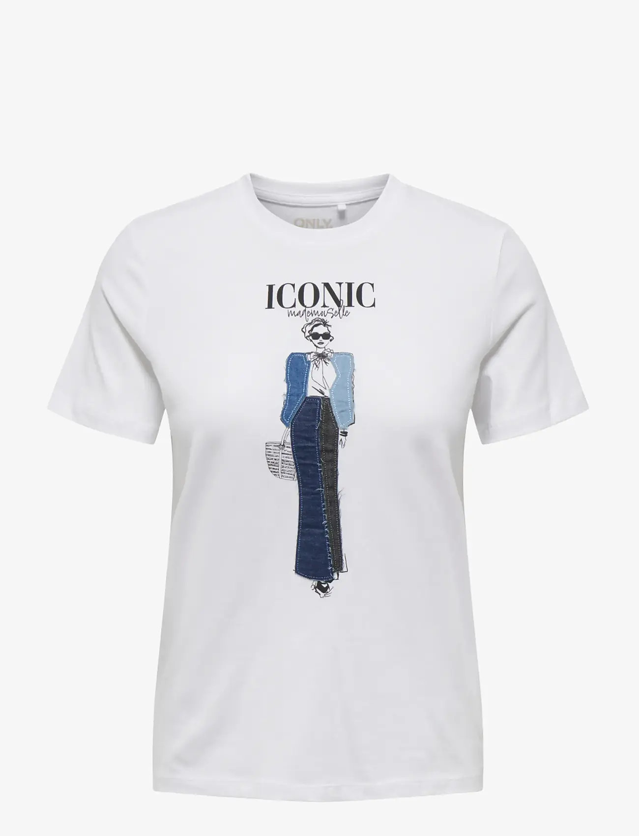 ONLY - ONLEMMA REG S/S LADY TOP JRS - t-shirts - bright white - 1