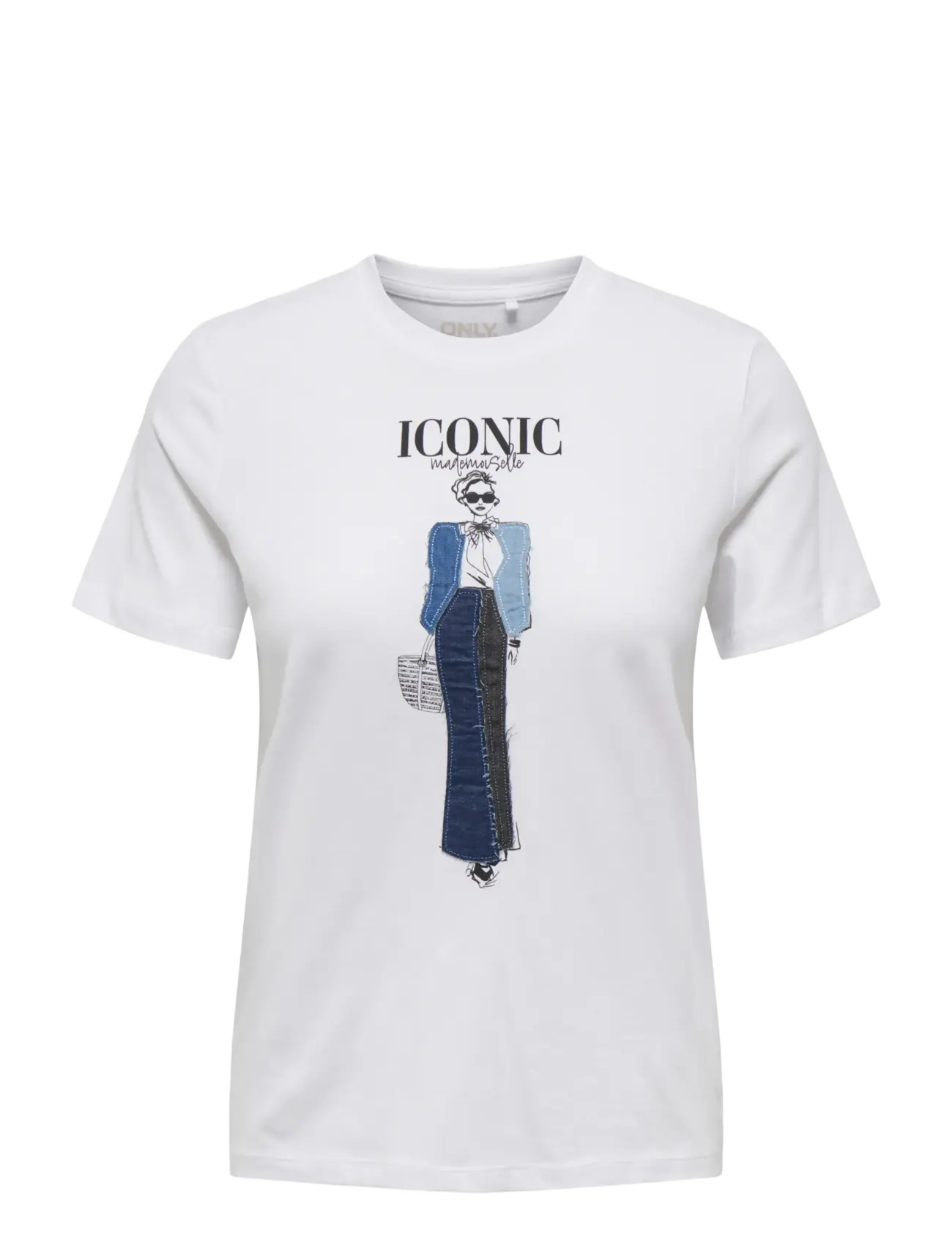 ONLY ONLEMMA REG S/S LADY TOP JRS - Kleidung - BRIGHT WHITE / white