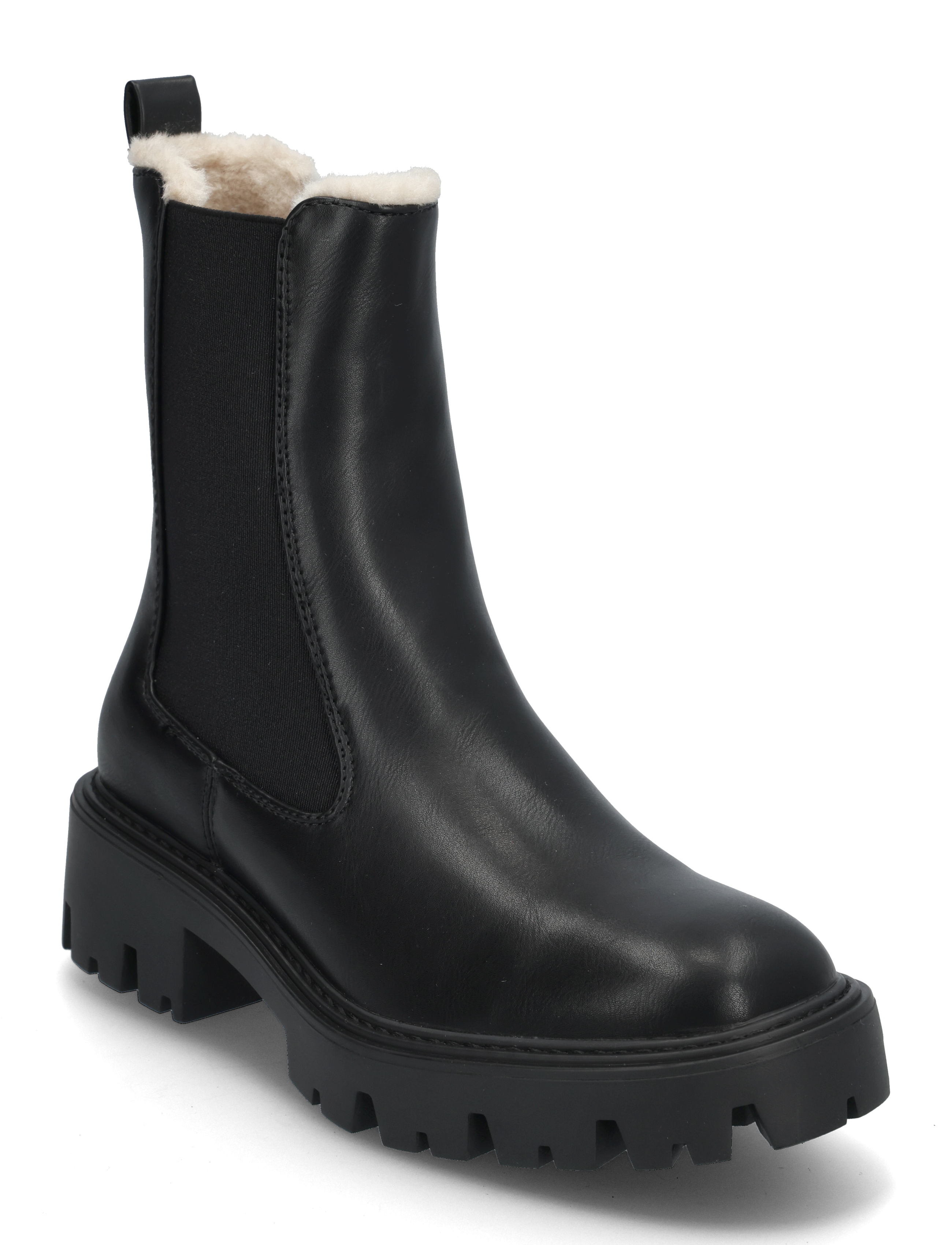 ONLY ONLBETTY-9 PU WARM LINED BOOT - Vinterskor - BLACK / black