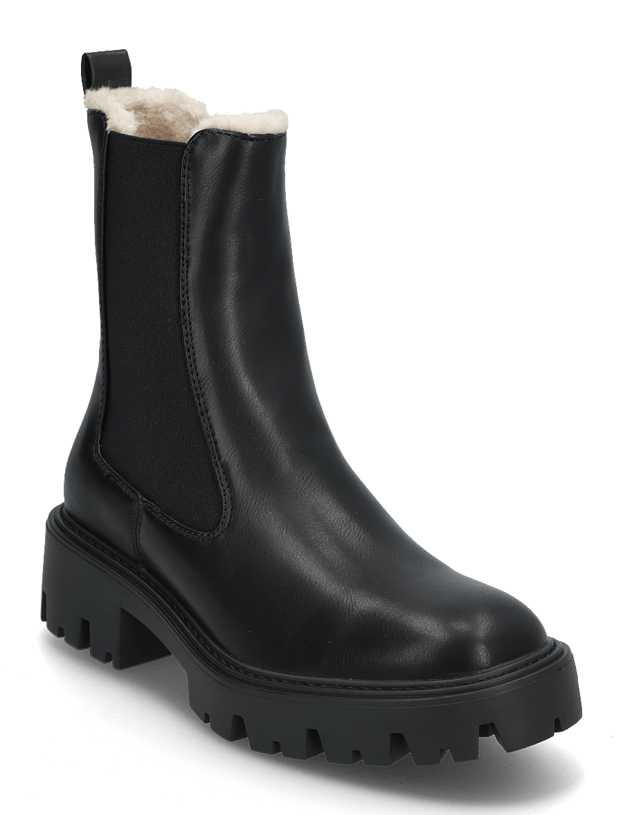 ONLY - ONLBETTY-9 PU WARM LINED BOOT - chelsea boots - black - 0