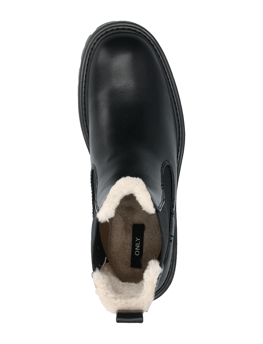 ONLY - ONLBETTY-9 PU WARM LINED BOOT - chelsea boots - black - 3