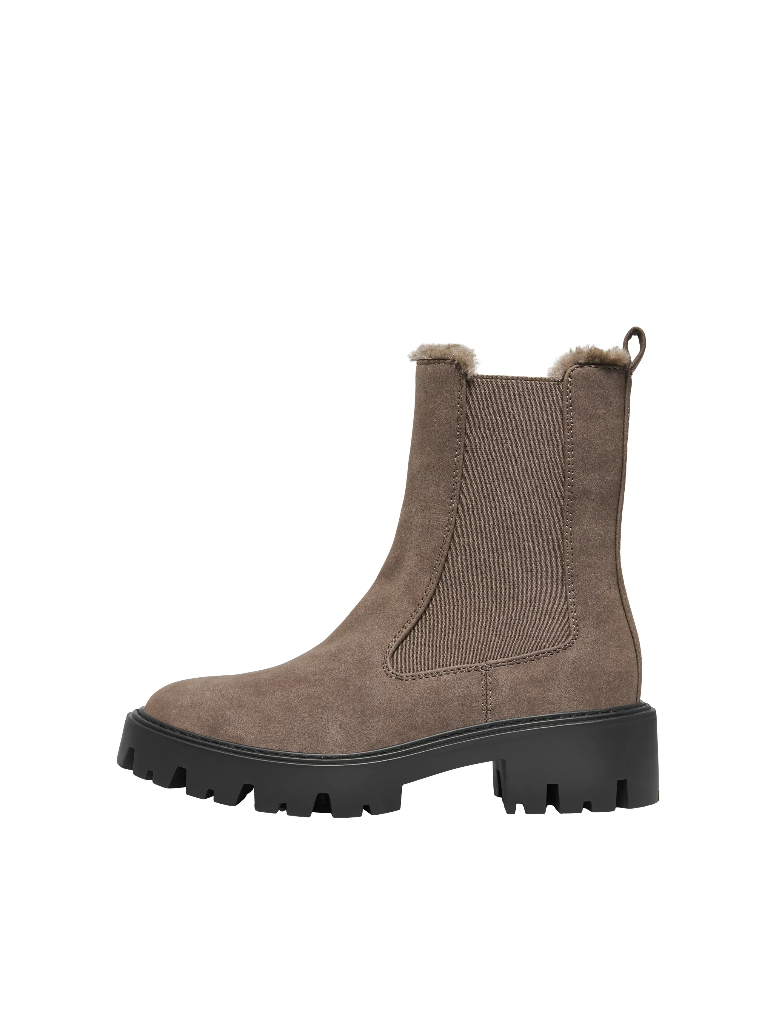 ONLY - ONLBETTY-9 PU WARM LINED BOOT - brown stone - 3