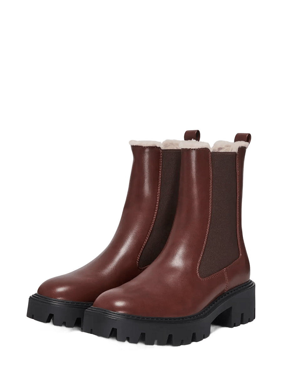 ONLY - ONLBETTY-9 PU WARM LINED BOOT - chelsea boots - tortoise shell - 2