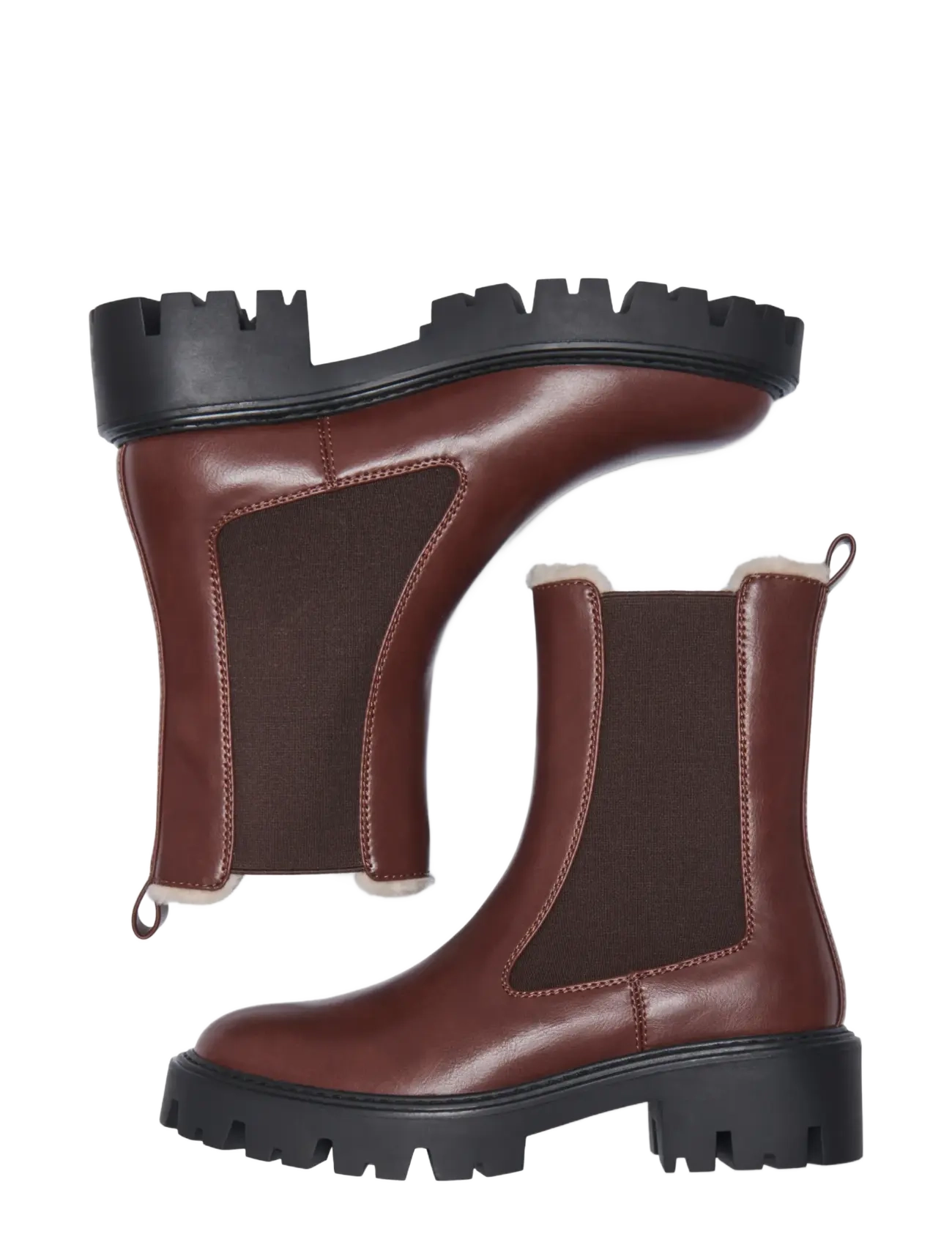 ONLY - ONLBETTY-9 PU WARM LINED BOOT - chelsea boots - tortoise shell - 3