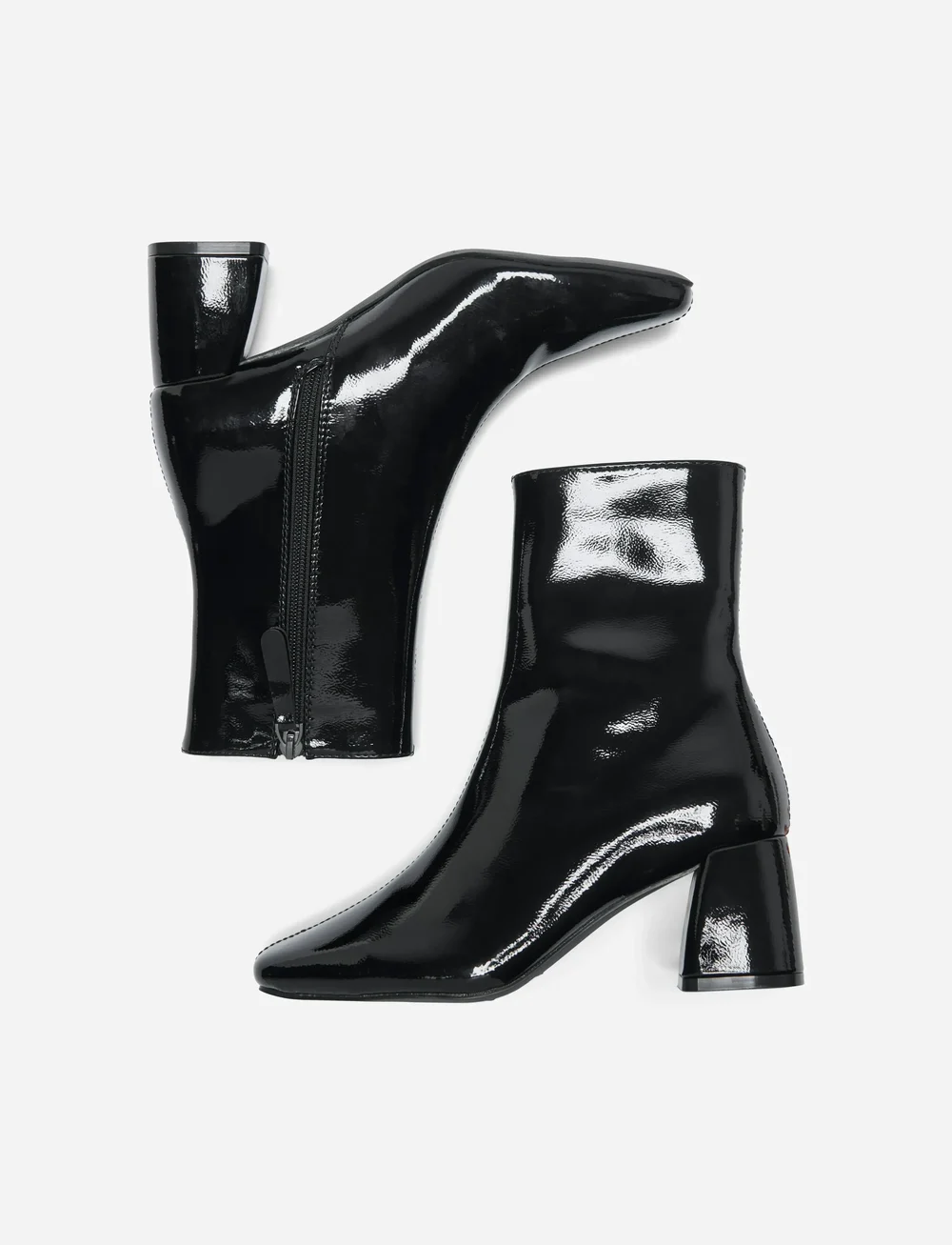 ONLY - ONLBRIELLE-1 PU HEELED BOOT - kontsaga poolsaapad - black - 0