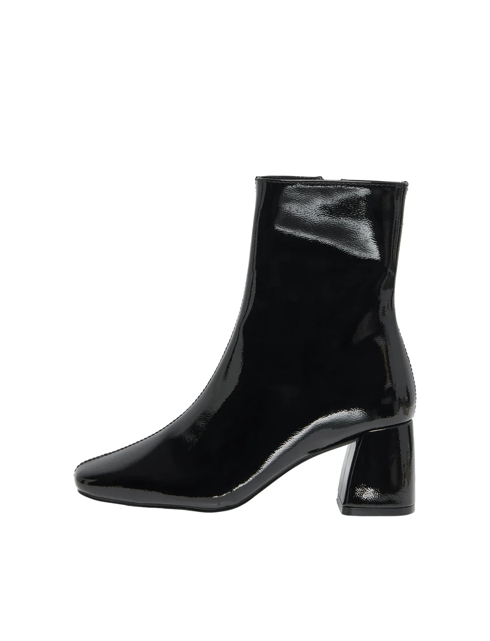 ONLY - ONLBRIELLE-1 PU HEELED BOOT - kontsaga poolsaapad - black - 4