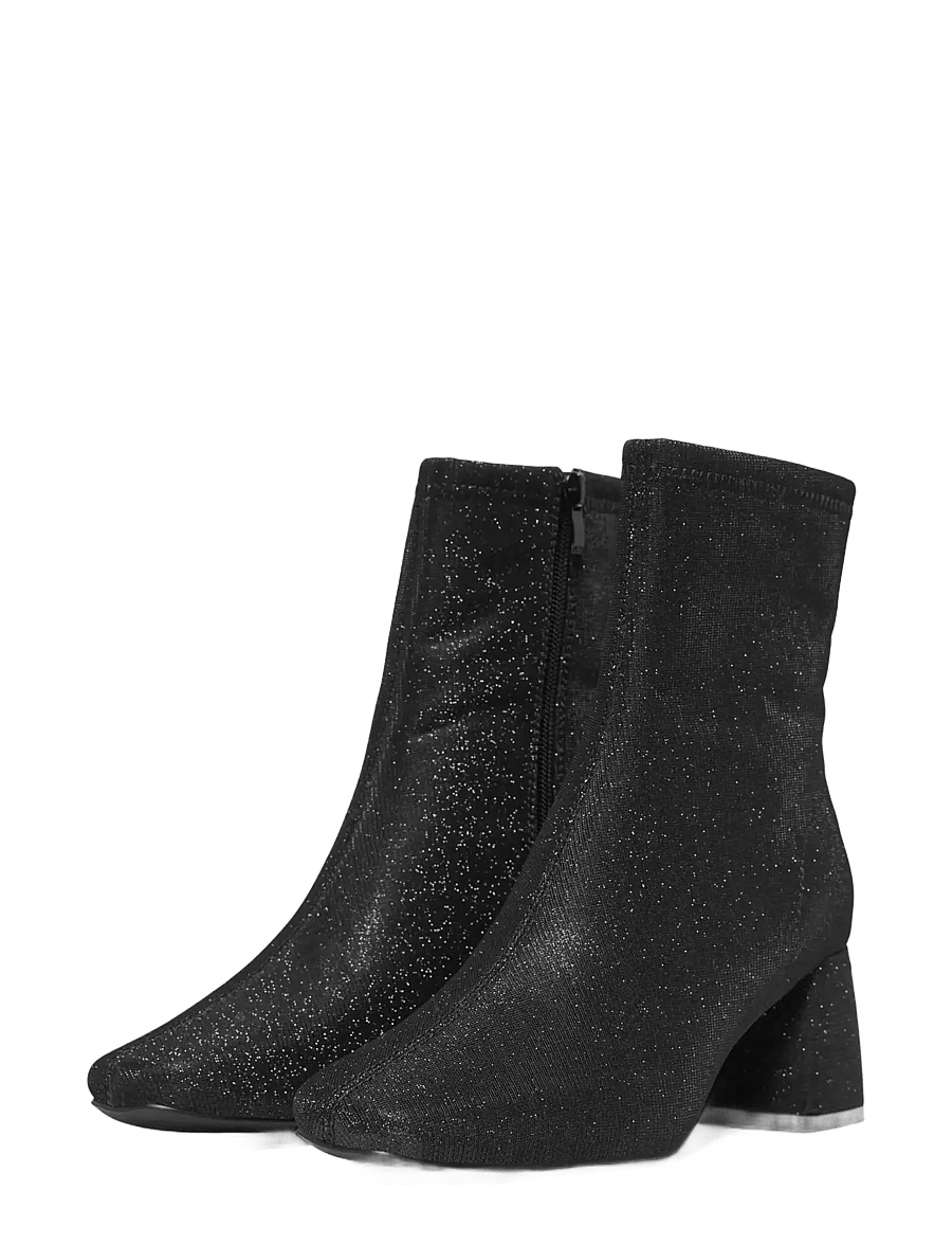 ONLY - ONLBRIELLE-2 GLITTER SOCK BOOT - kontsaga poolsaapad - black - 1
