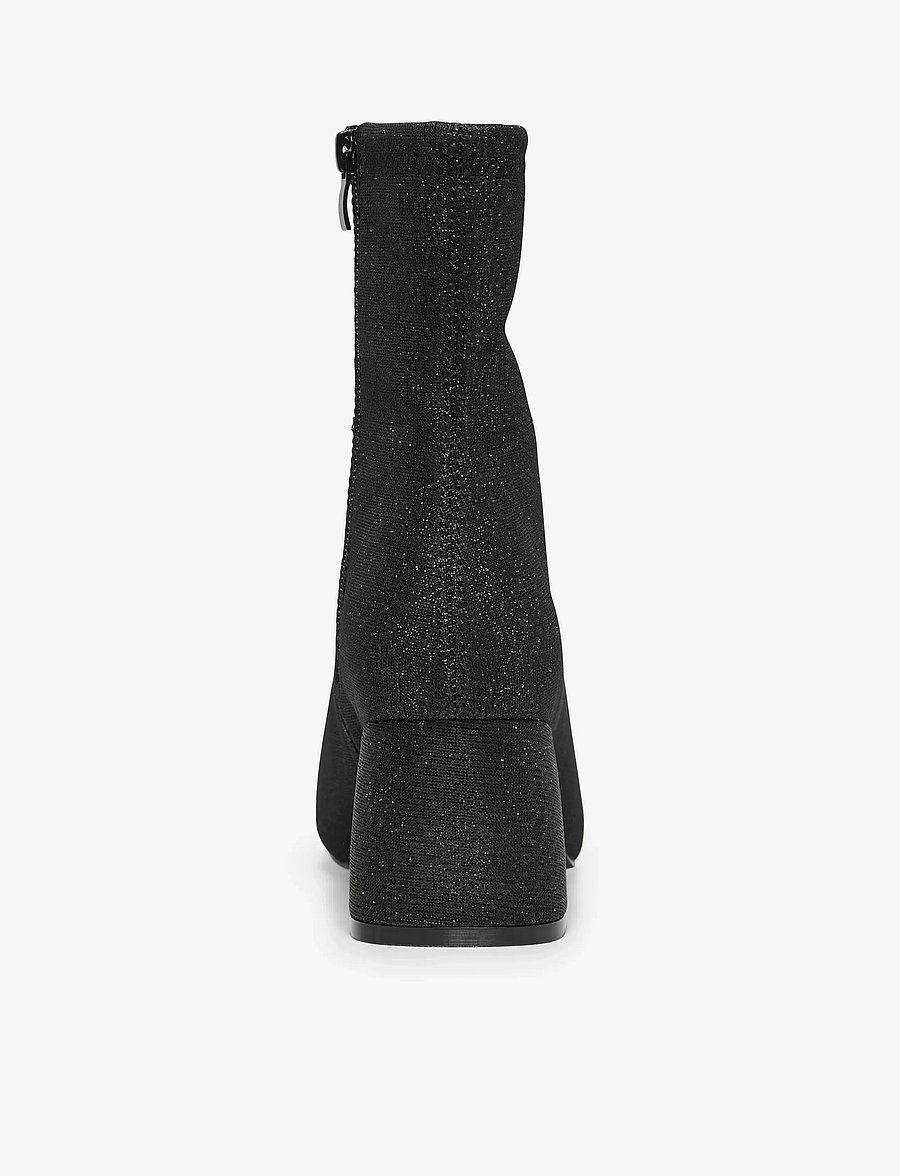 ONLY - ONLBRIELLE-2 GLITTER SOCK BOOT - kontsaga poolsaapad - black - 2