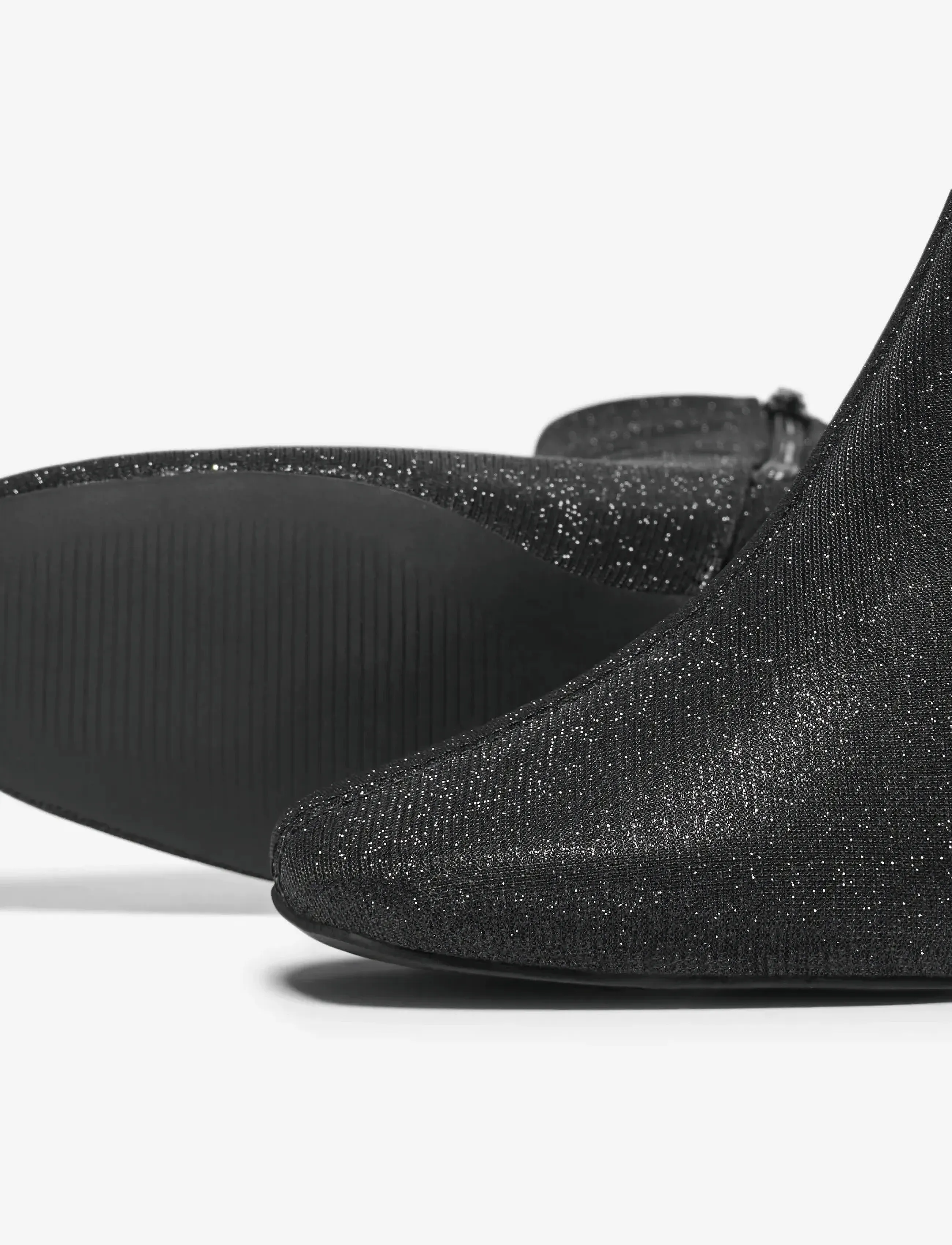 ONLY - ONLBRIELLE-2 GLITTER SOCK BOOT - korolliset nilkkurit - black - 3