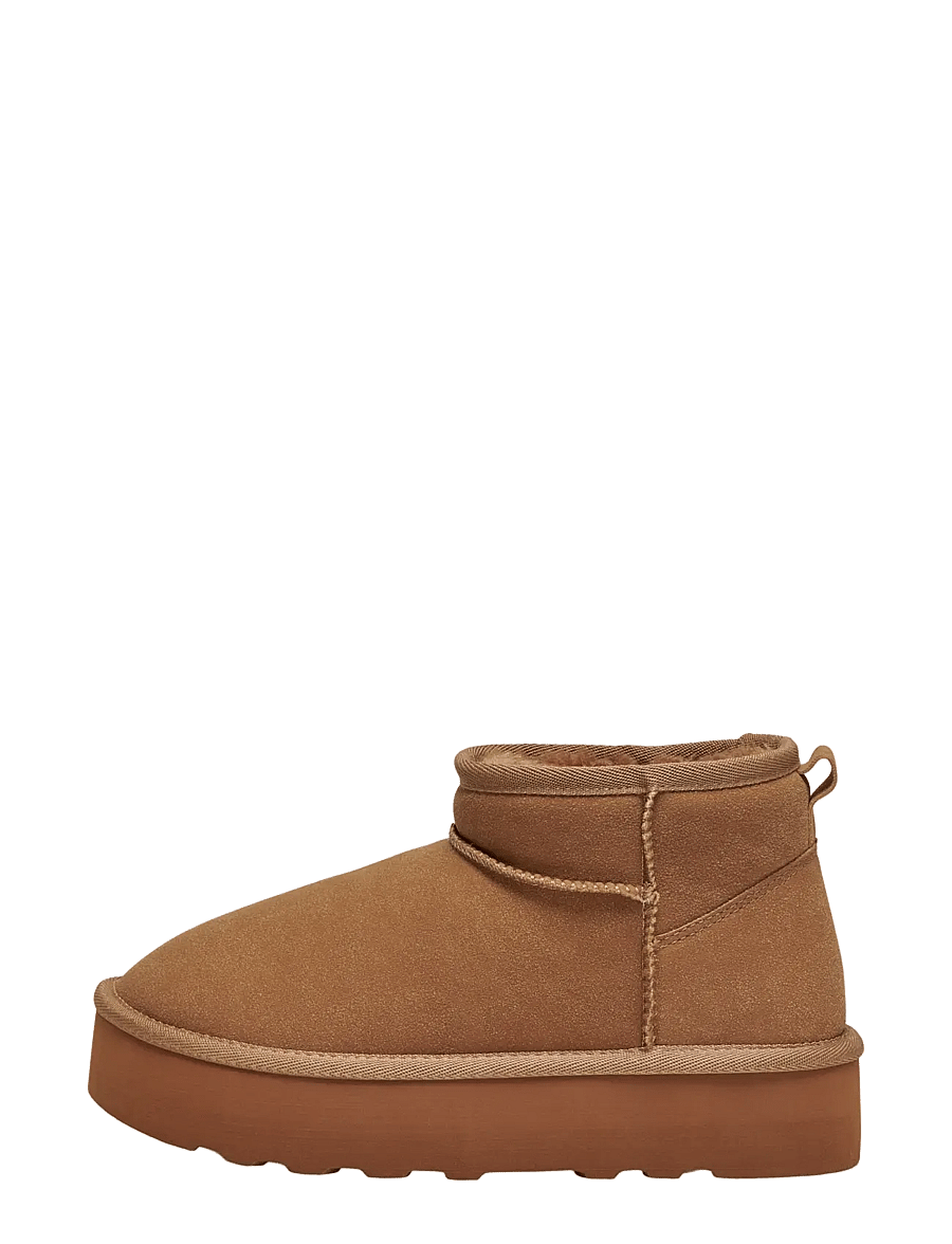 ONLY - ONLFELICIA TEDDY PLATFORM BOOT NOOS - bamsestøvler - brownie - 0