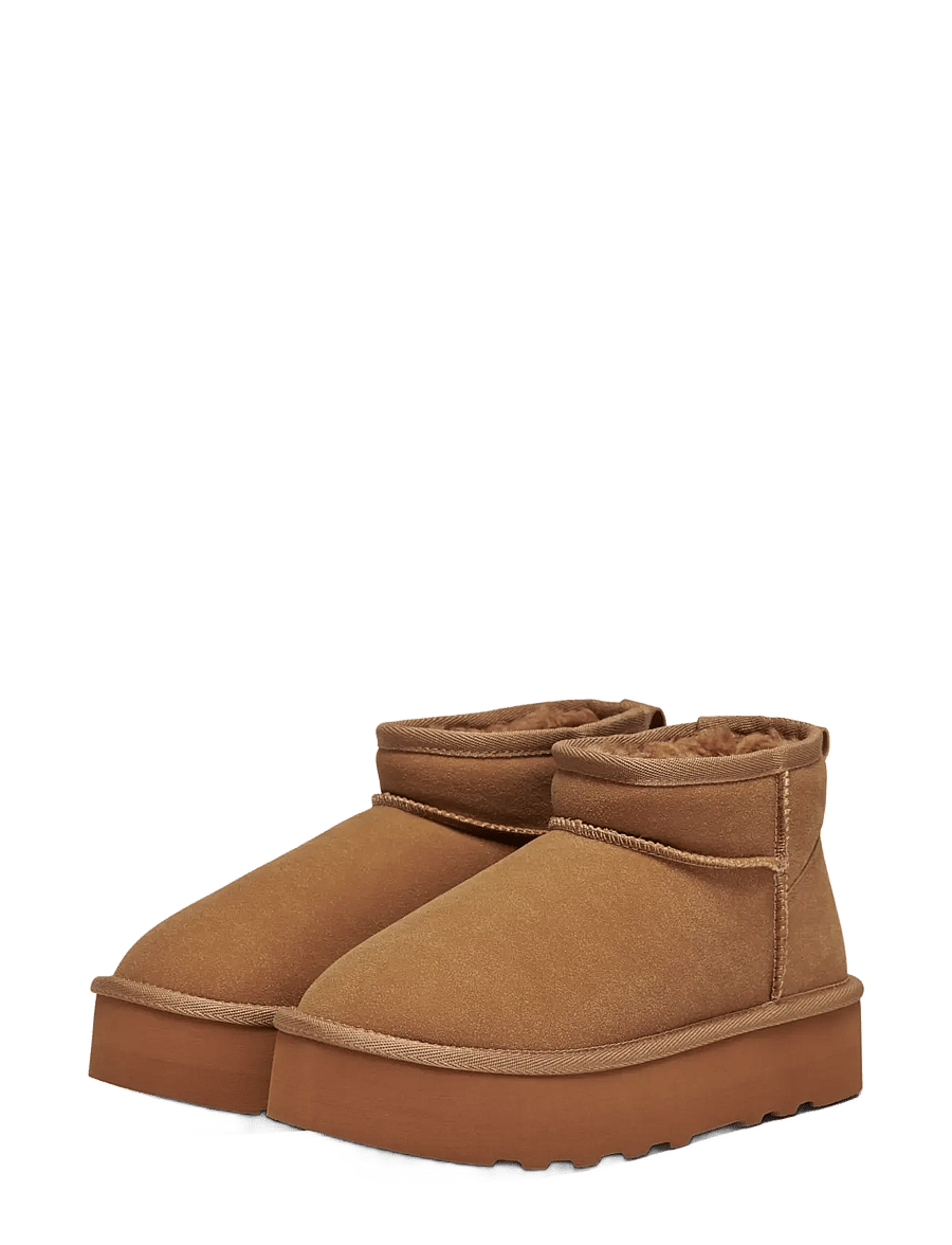 ONLY - ONLFELICIA TEDDY PLATFORM BOOT NOOS - bamsestøvler - brownie - 2