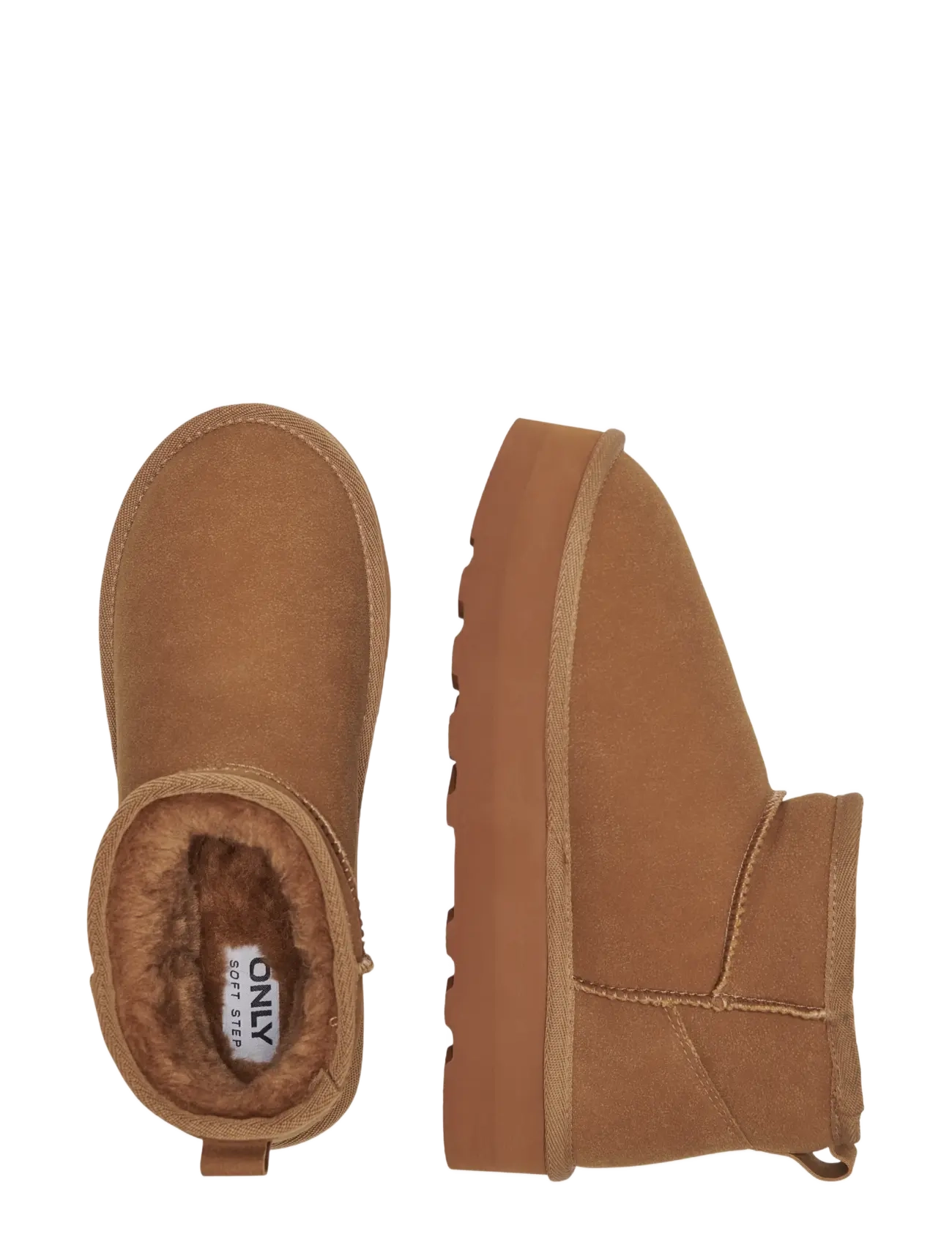 ONLY - ONLFELICIA TEDDY PLATFORM BOOT  NOOS - teddy-saapad - brownie - 3