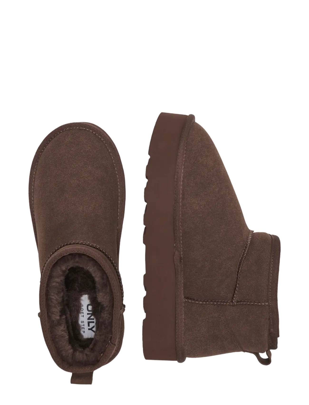 ONLY Onlfelicia Teddy Platform Boot Noos teddy boots dam – bild 10