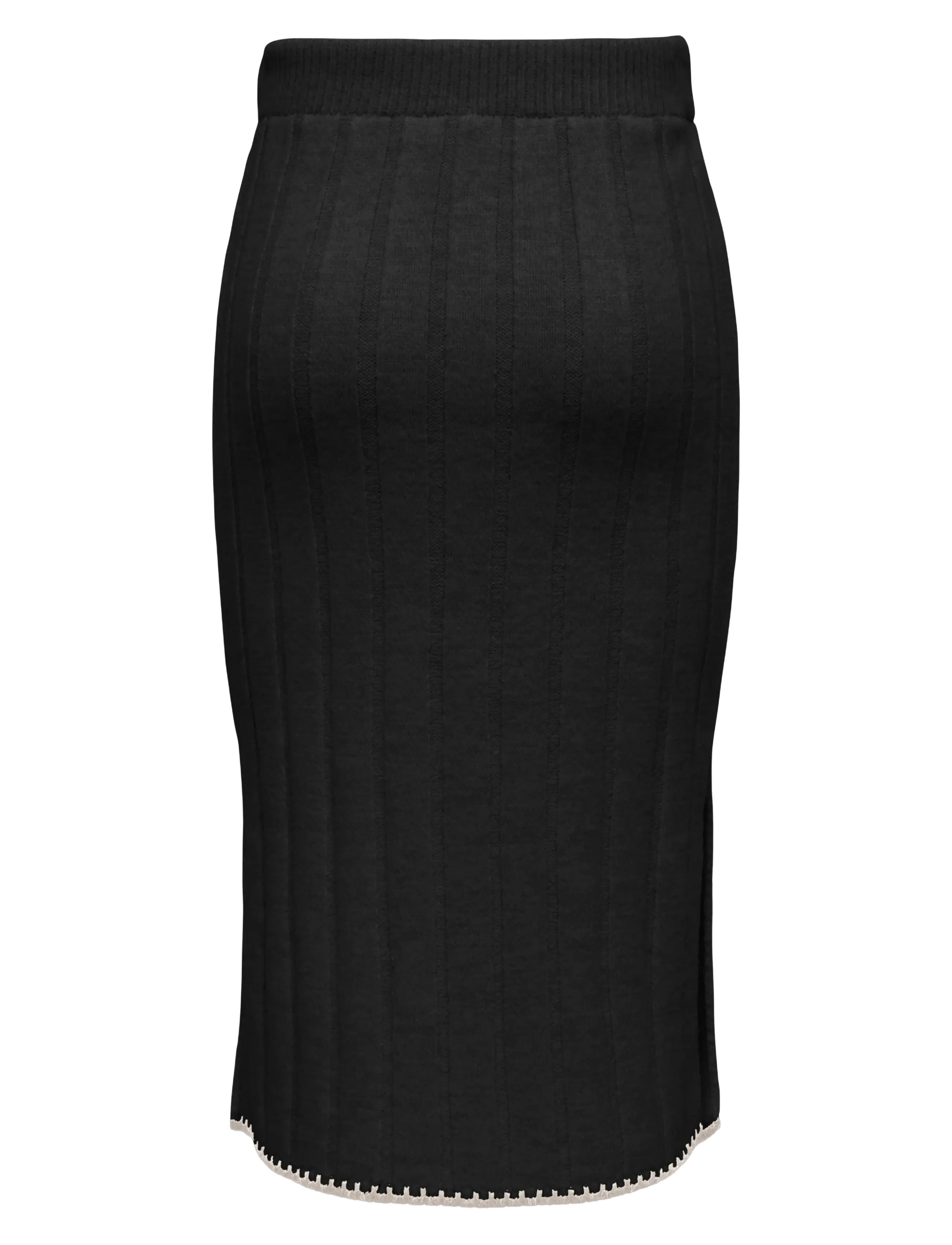 ONLY - ONLCHICK STITCH MV SKIRT KNT - strikkede nederdele - black - 1