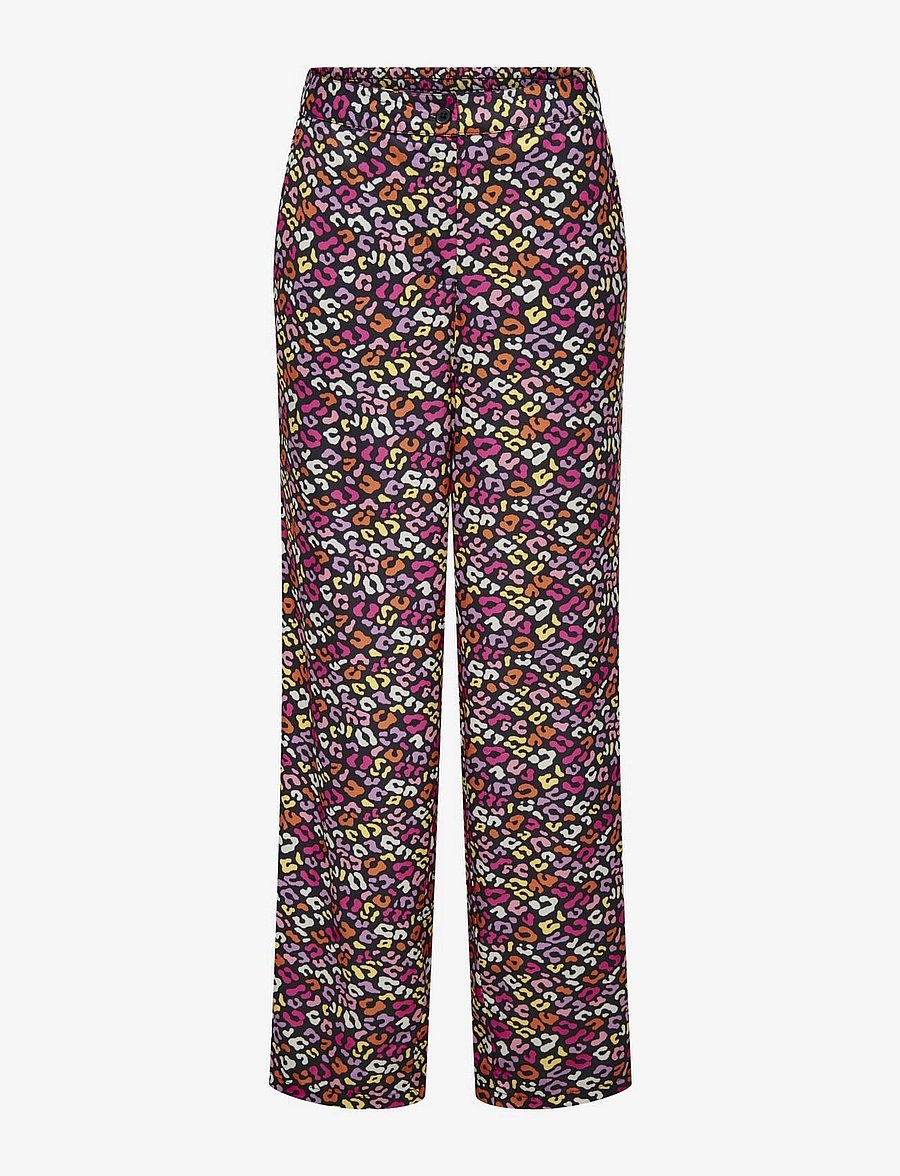 ONLY - ONLOLIVIA PANTS EX PTM - hose mit geradem bein - black - 0