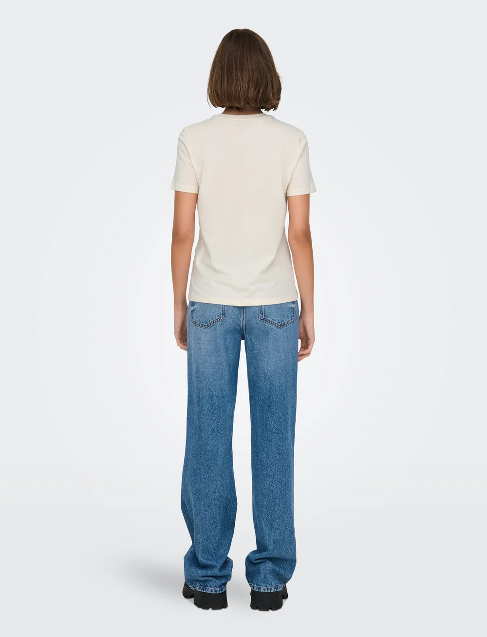 ONLY - ONLMICKEY LIFE REG S/S TOP BOX XMAS JRS - t-shirts - gardenia - 3