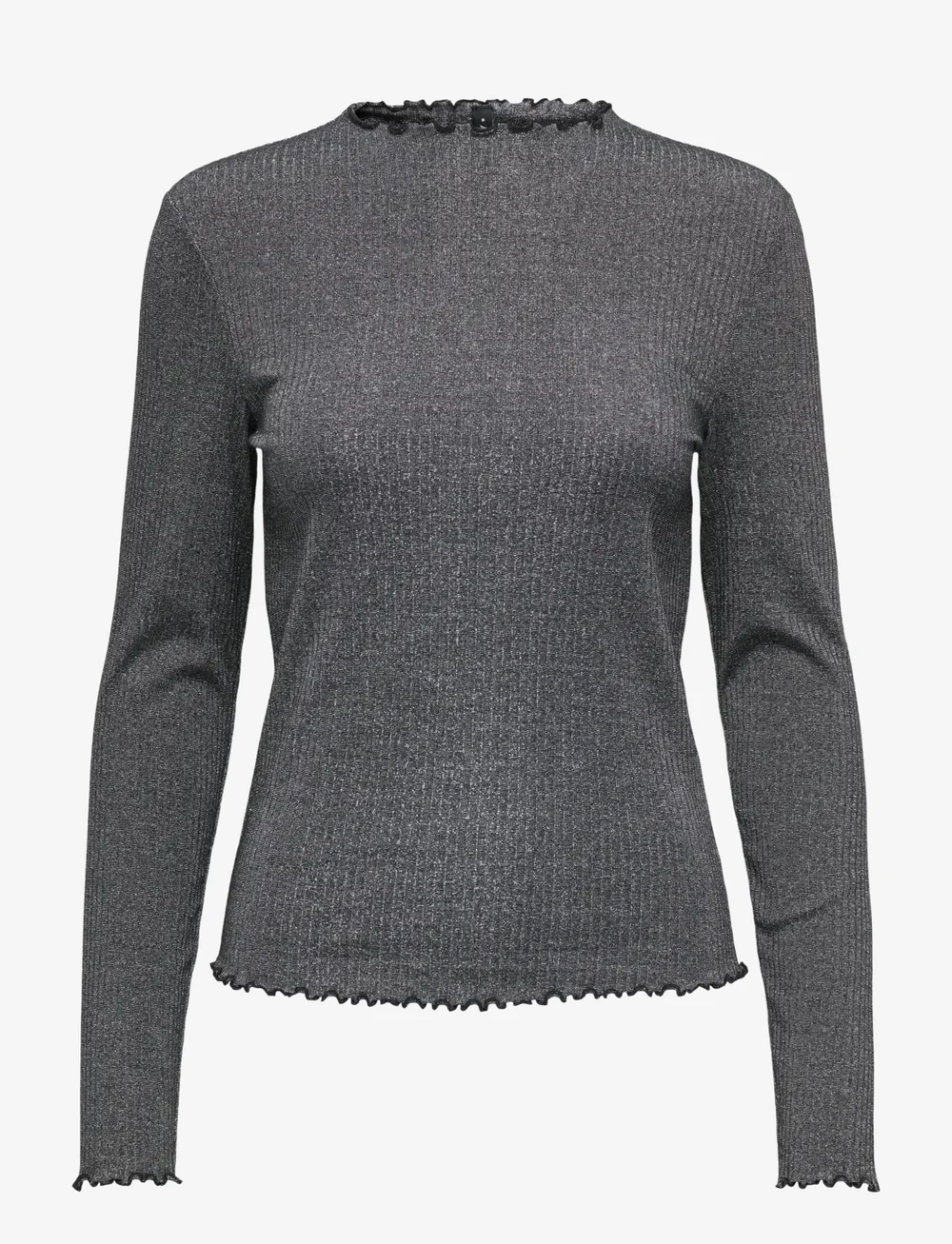 ONLY - ONLEMMA LIFE LS GLITTER TOP JRS NOOS - langærmede toppe - black - 1