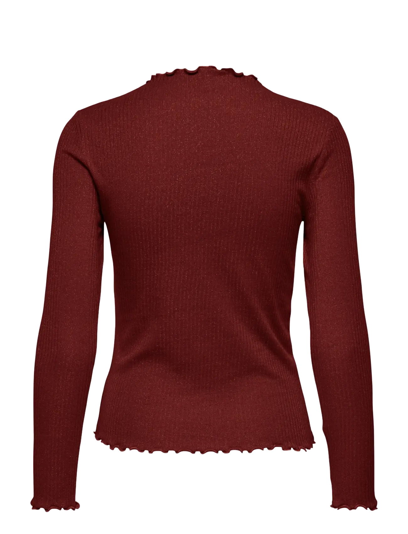 ONLY - ONLEMMA LIFE LS GLITTER TOP JRS NOOS - langärmlige tops - madder brown - 2