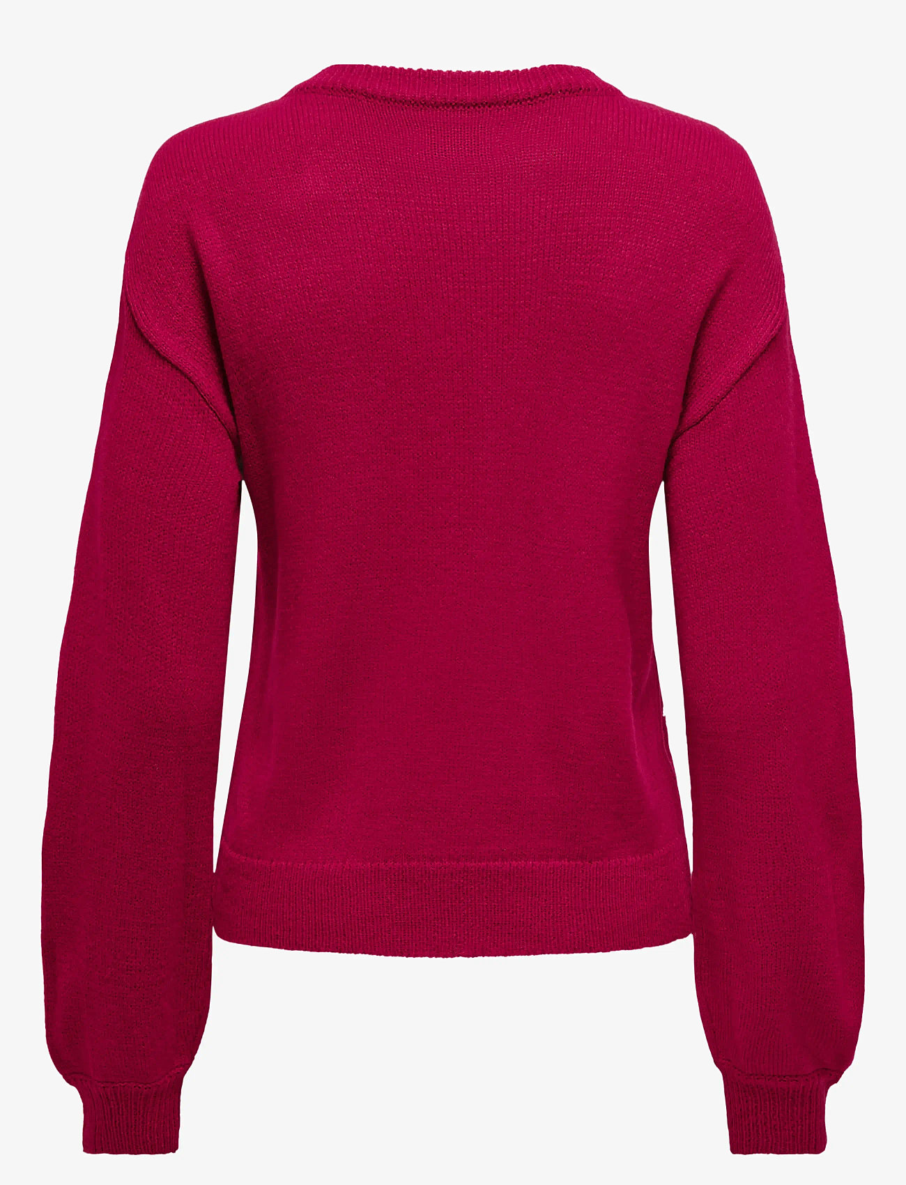 ONLY - ONLXMAS LS BALLOON O-NECK BOX KNT - chili pepper - 2