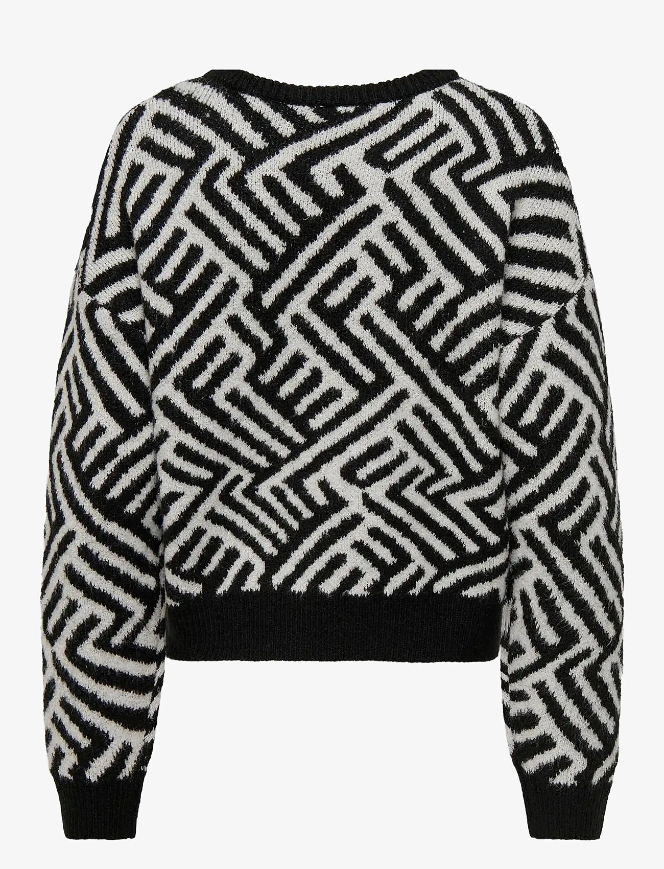 ONLY - ONLTARA LIFE LS JQ O-NECK  KNT - pullover - black - 1