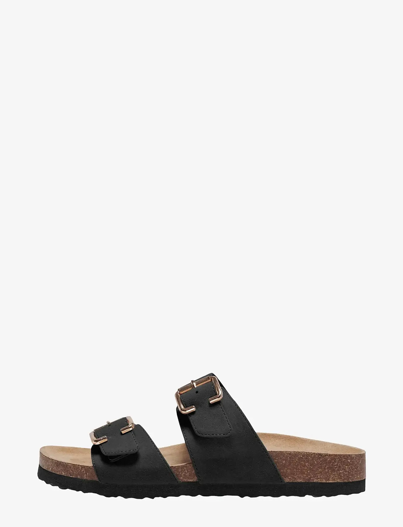 ONLY - ONLMAXI-13 PU STRAP BUCKLE SANDAL - kontsata sandaalid - black - 0