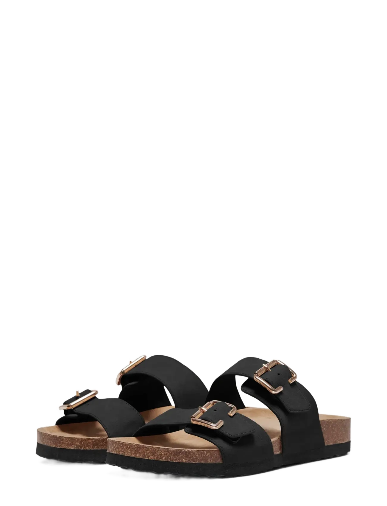 ONLY - ONLMAXI-13 PU STRAP BUCKLE SANDAL - kontsata sandaalid - black - 2