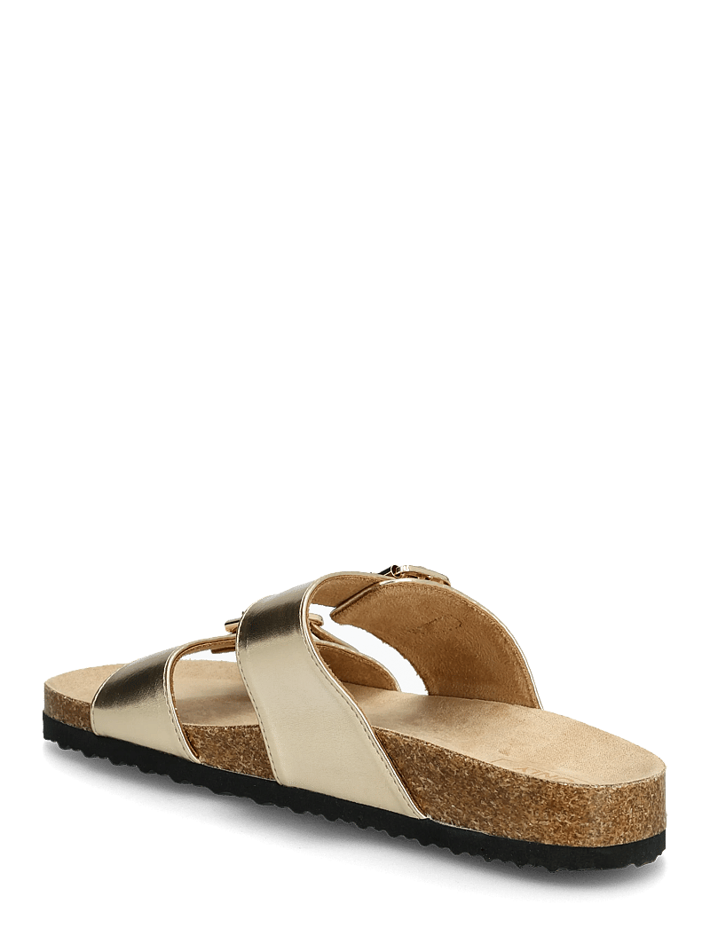 ONLY - ONLMAXI-13 PU STRAP BUCKLE SANDAL - flache sandalen - gold colour - 2