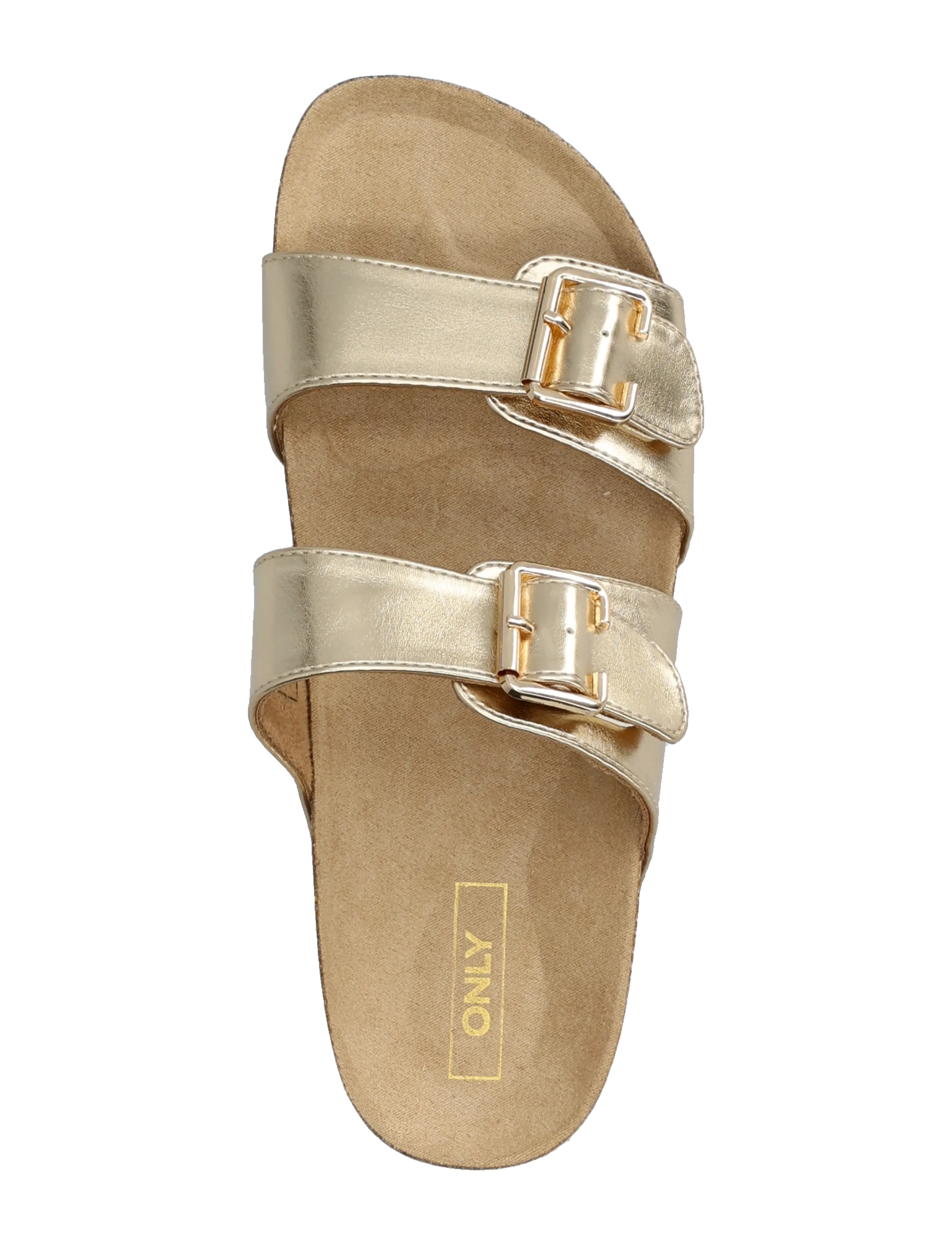 ONLY - ONLMAXI-13 PU STRAP BUCKLE SANDAL - die niedrigsten preise - gold colour - 3