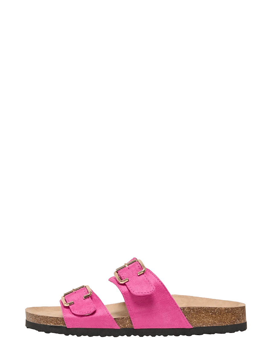 ONLY - ONLMAXI-13 PU STRAP BUCKLE SANDAL - flache sandalen - pink yarrow - 0
