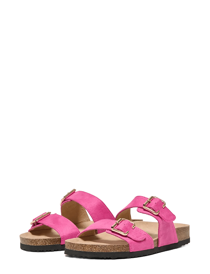 ONLY - ONLMAXI-13 PU STRAP BUCKLE SANDAL - flache sandalen - pink yarrow - 2