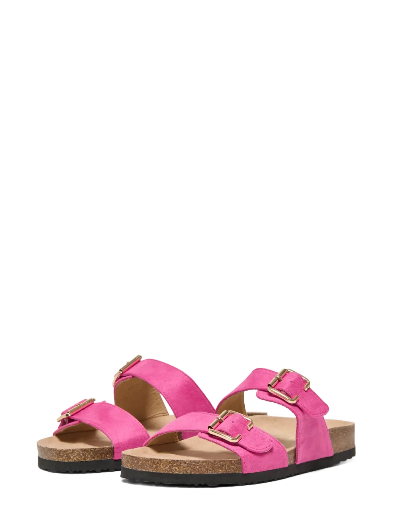 ONLY - ONLMAXI-13 PU STRAP BUCKLE SANDAL - flache sandalen - pink yarrow - 2