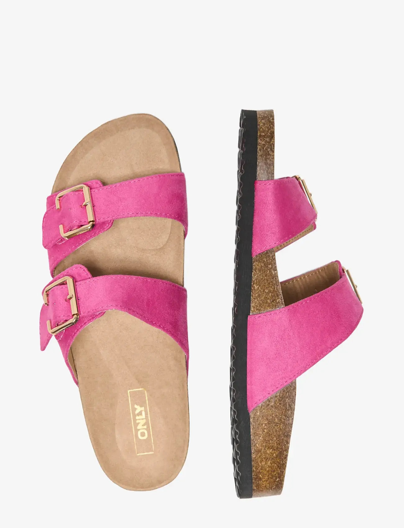 ONLY - ONLMAXI-13 PU STRAP BUCKLE SANDAL - flade sandaler - pink yarrow - 3