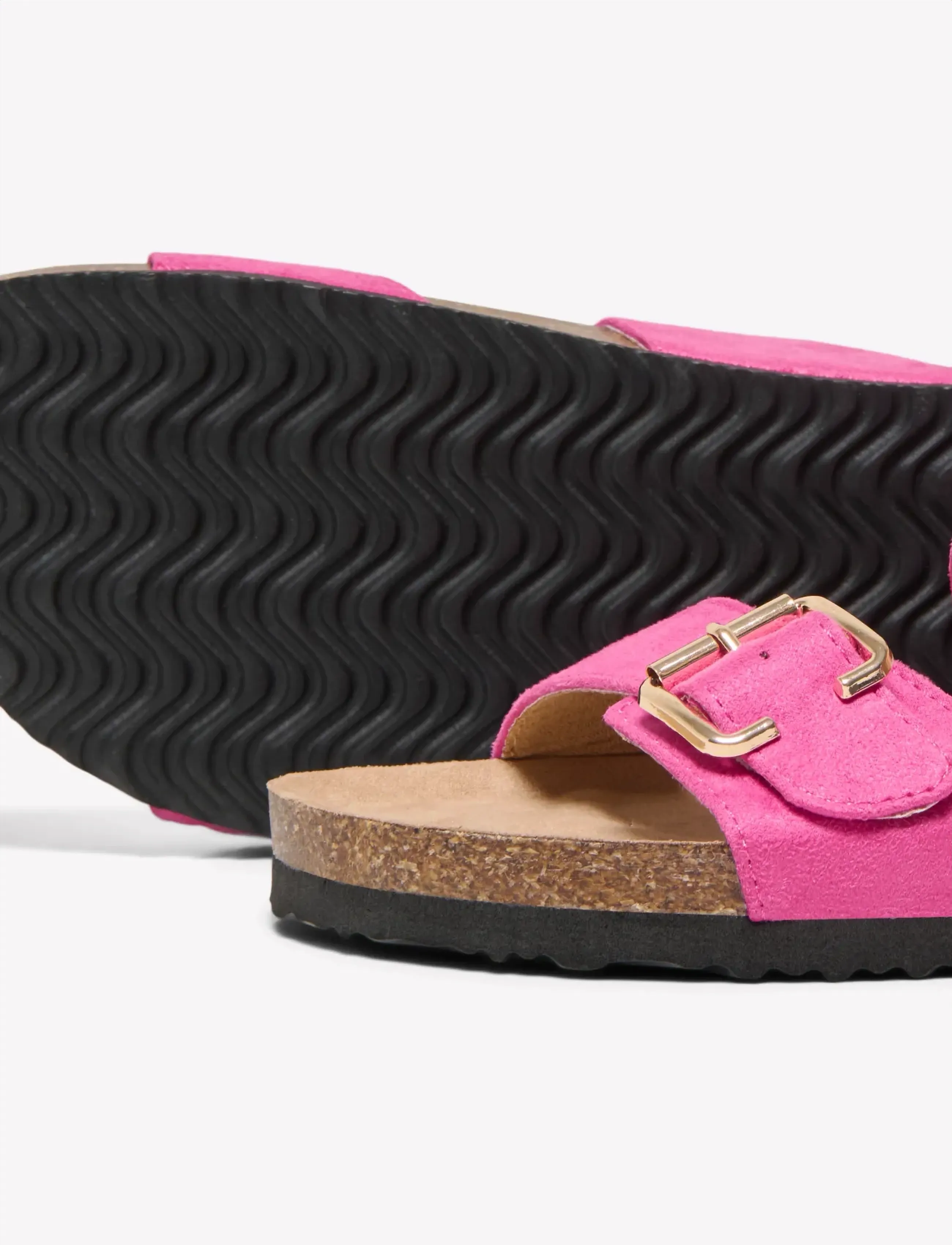 ONLY - ONLMAXI-13 PU STRAP BUCKLE SANDAL - flache sandalen - pink yarrow - 4