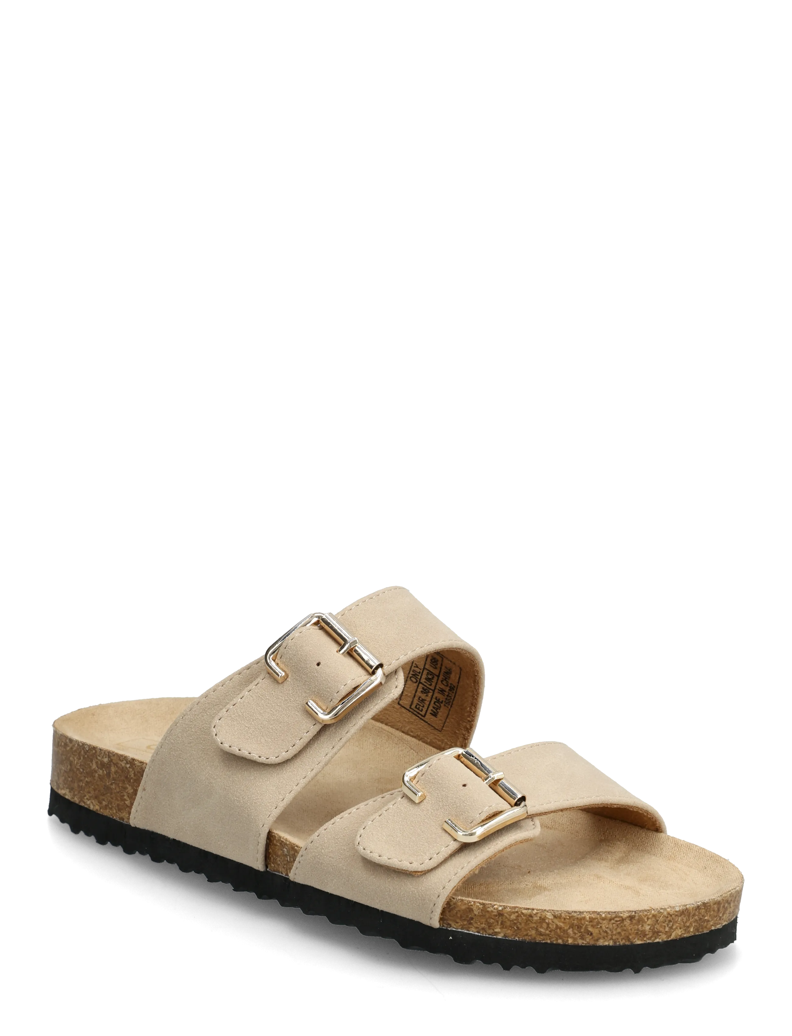 ONLY ONLMAXI-13 PU STRAP BUCKLE SANDAL - Schuhe - PUMICE STONE / beige