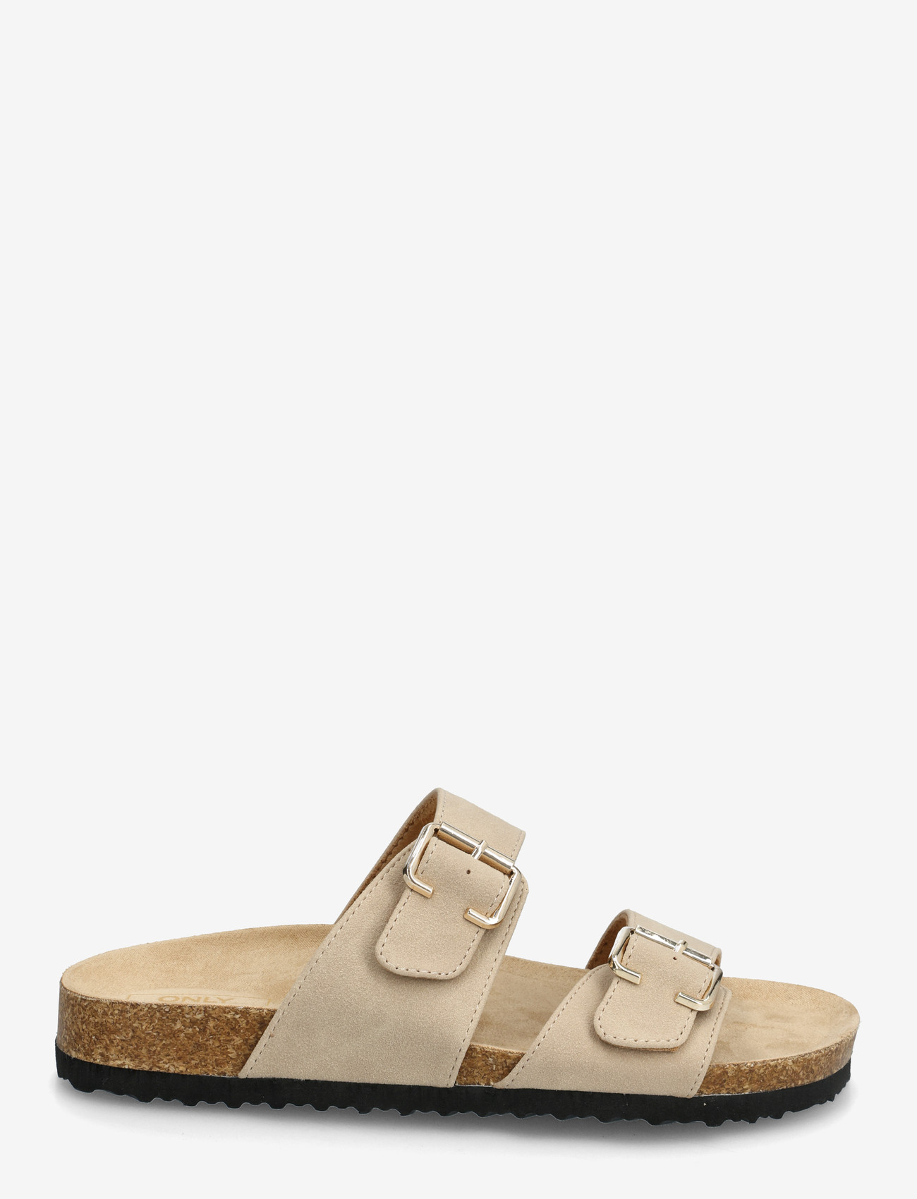 ONLY - ONLMAXI-13 PU STRAP BUCKLE SANDAL - flat sandals - pumice stone - 1