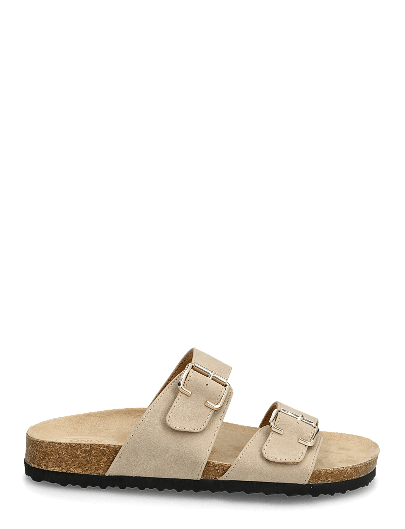 ONLY - ONLMAXI-13 PU STRAP BUCKLE SANDAL - flache sandalen - pumice stone - 1