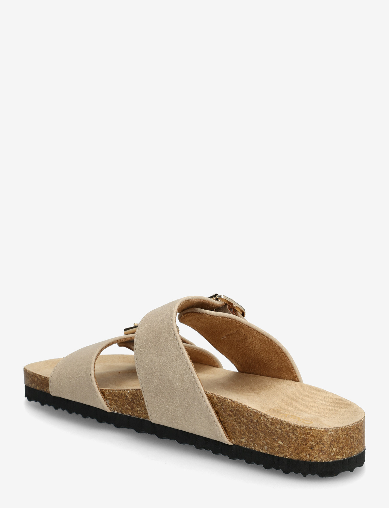 ONLY - ONLMAXI-13 PU STRAP BUCKLE SANDAL - flat sandals - pumice stone - 2