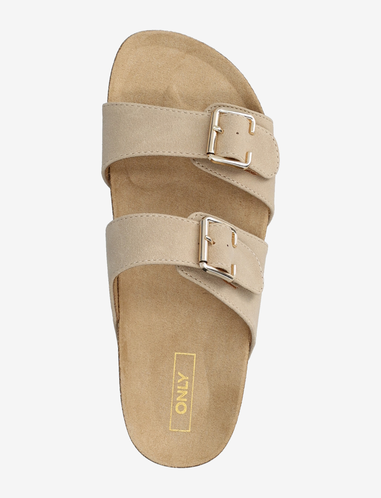 ONLY - ONLMAXI-13 PU STRAP BUCKLE SANDAL - flat sandals - pumice stone - 3