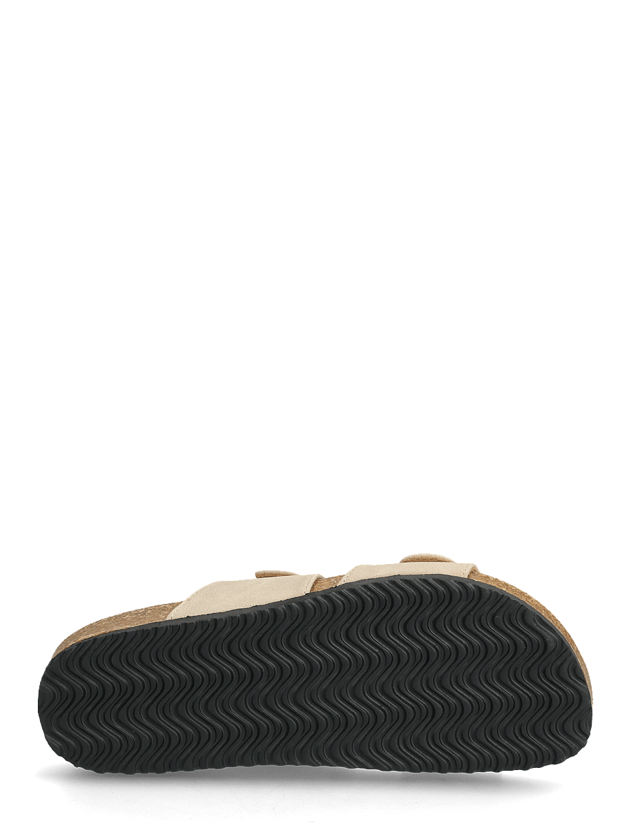 ONLY - ONLMAXI-13 PU STRAP BUCKLE SANDAL - flache sandalen - pumice stone - 4