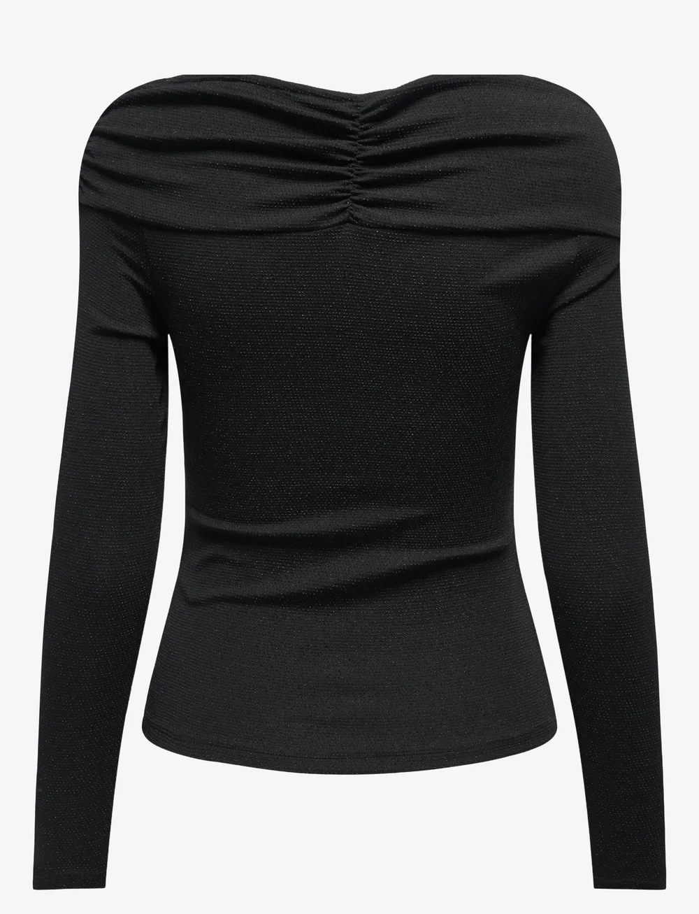 ONLY - ONLQUEEN L/S GLITTER TOP JRS - langärmlige tops - black - 2