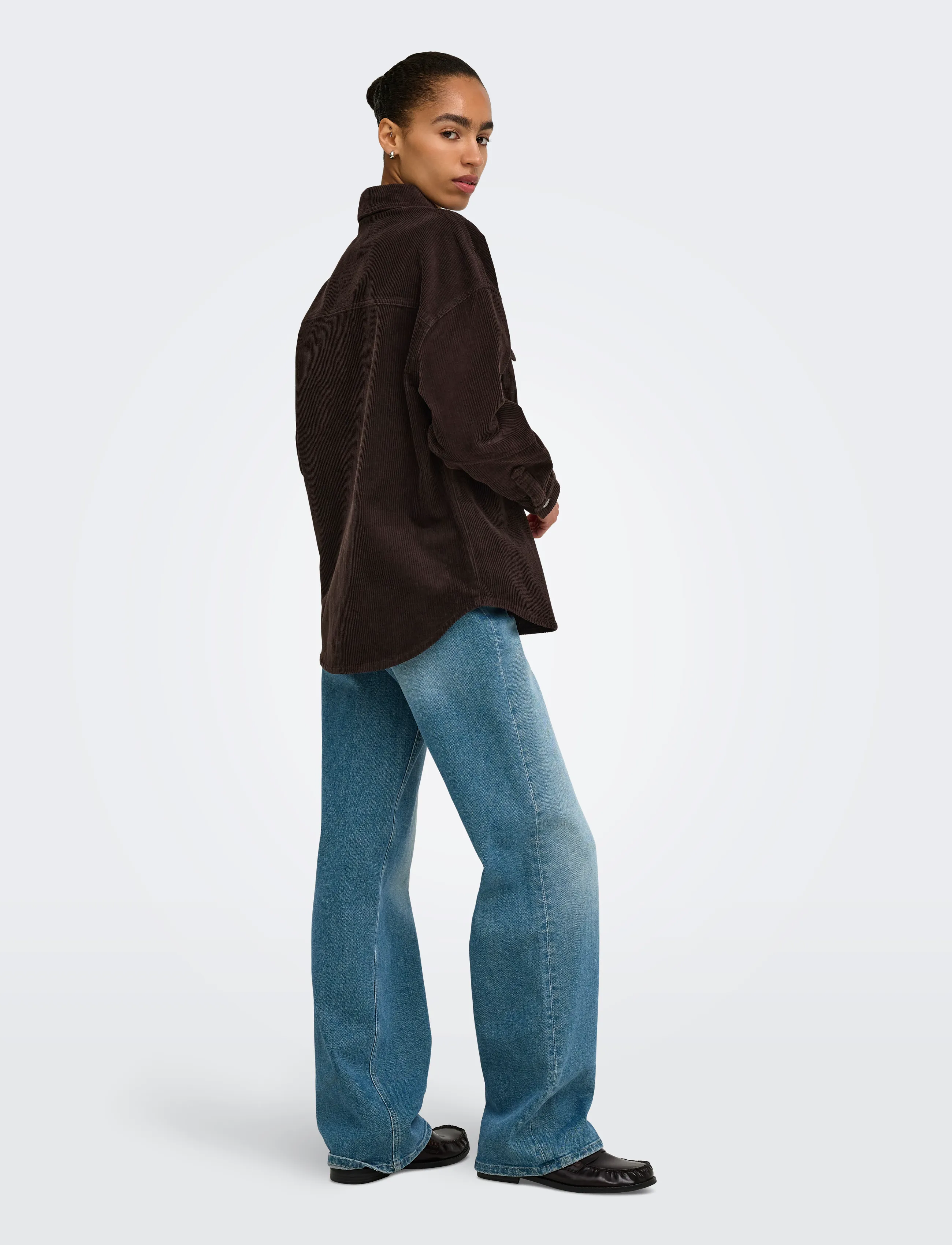 ONLY - ONLTIGGY L/S CORD SHACKET PNT NOOS - ganache - 3