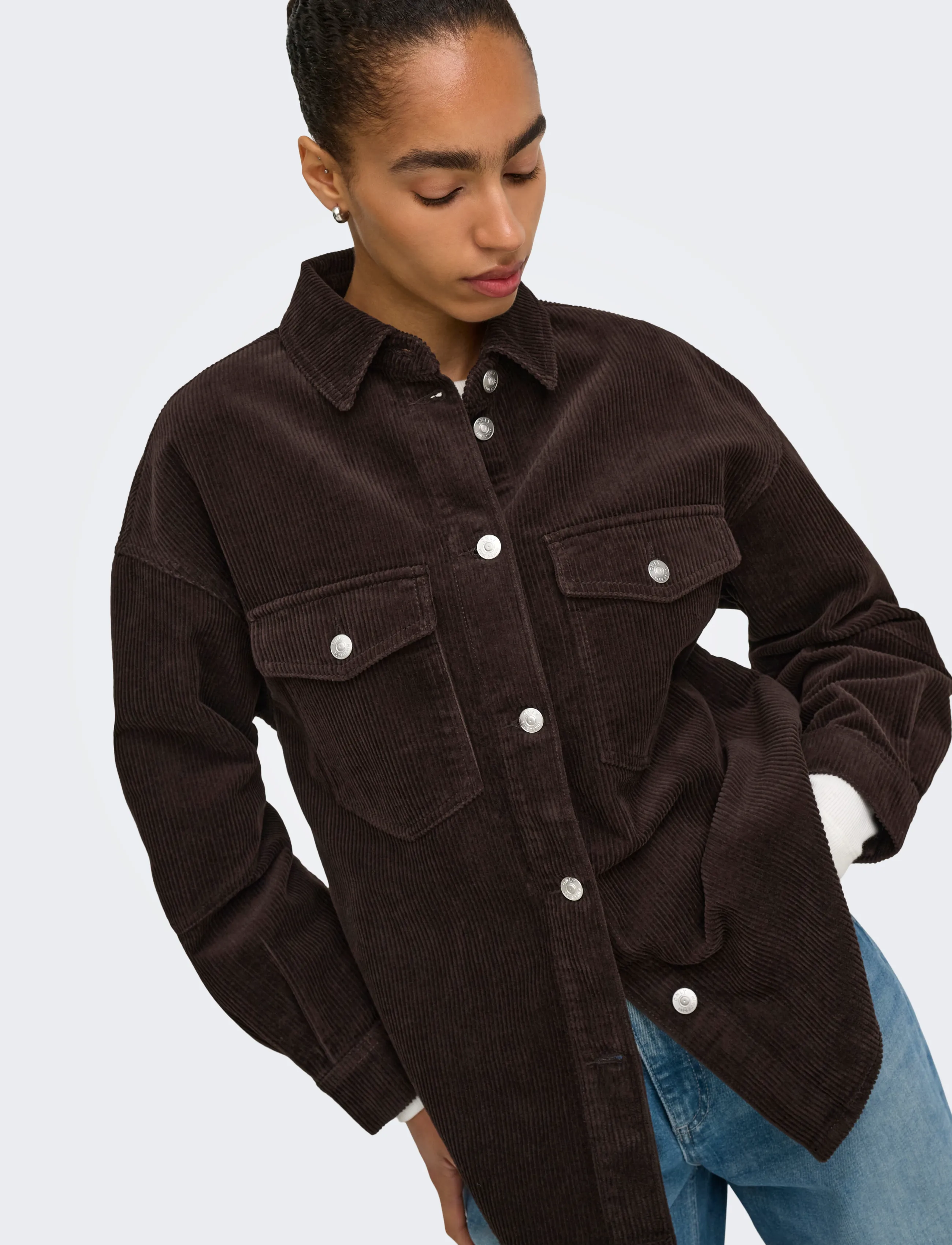 ONLY Onltiggy L/S Cord Shacket Pnt Noos skjortor dam – bild 6