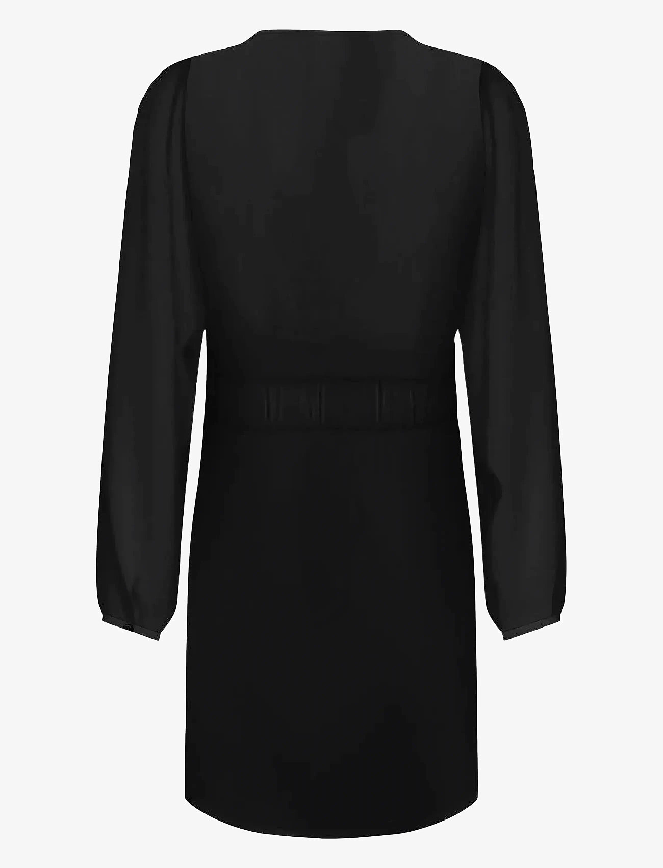 ONLY - ONLALMA LIFE VIS L/S GINA DRESS SOLID - hõlmikkleidid - black - 1