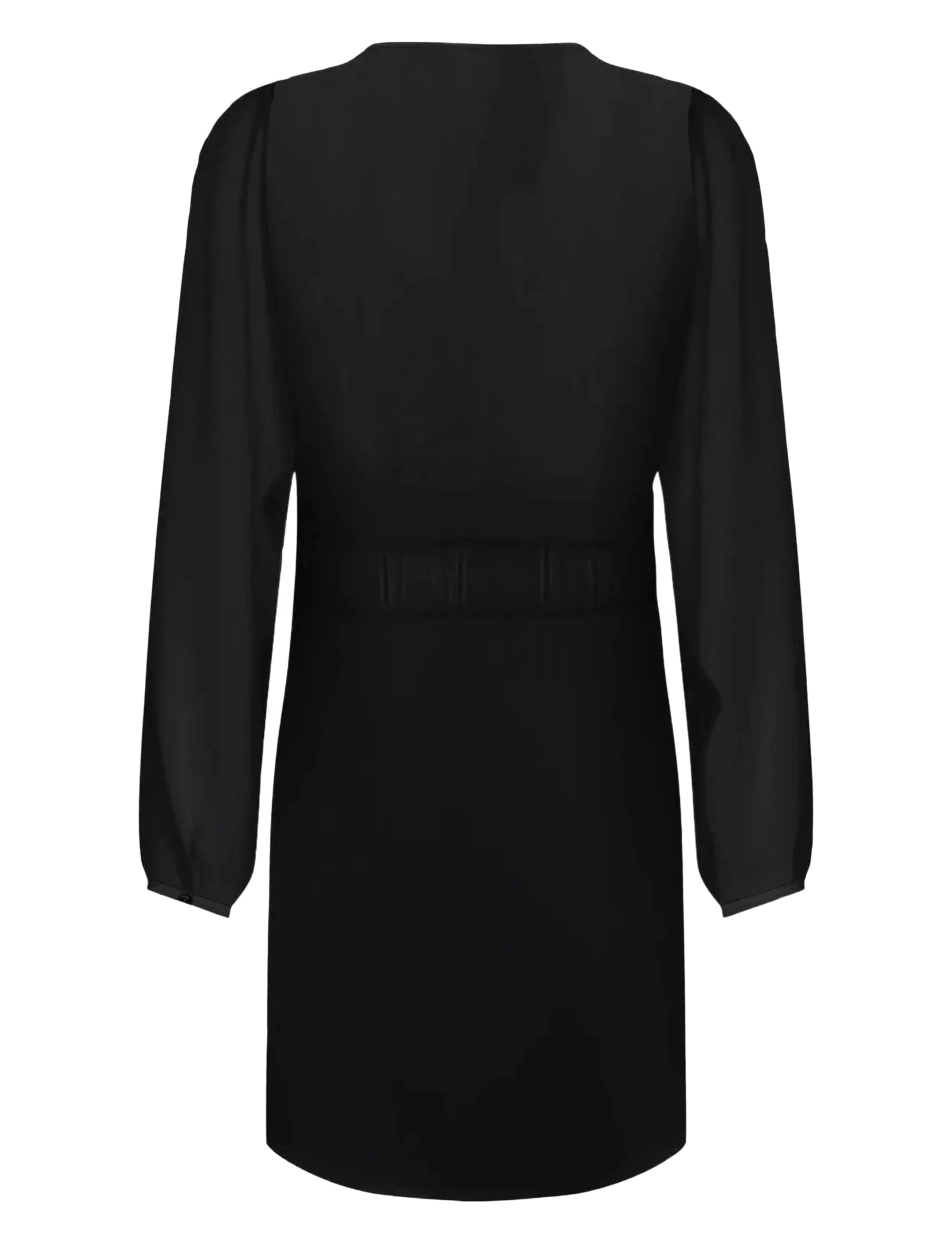 ONLY - ONLALMA LIFE VIS L/S GINA DRESS SOLID - laveste priser - black - 1
